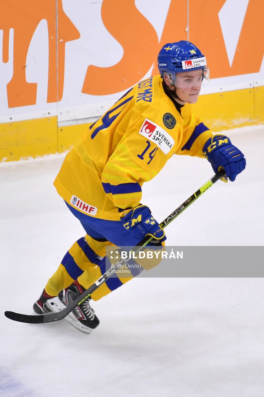 Arvid Costmar of Sweden skates