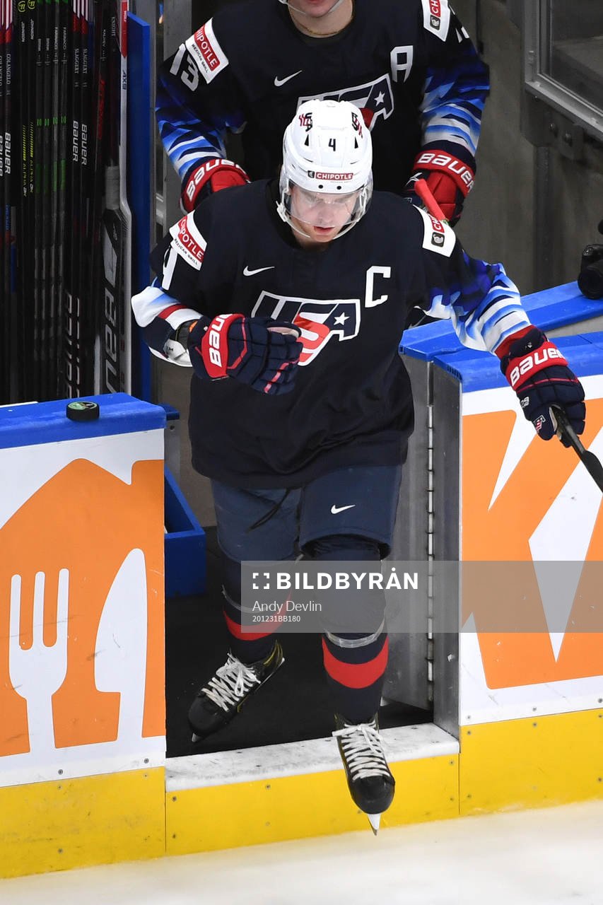 Cam York of USA steps