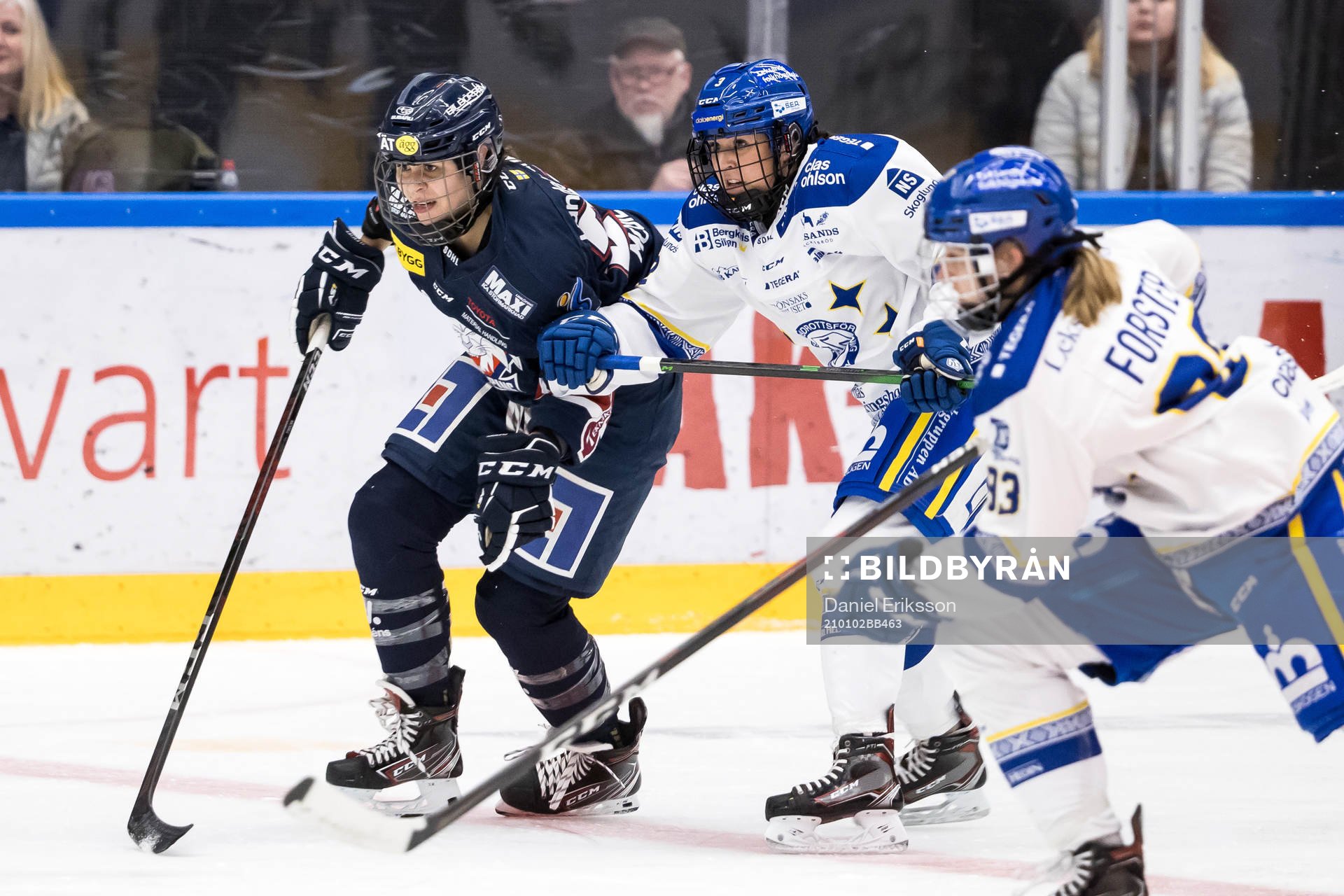 Linköpings Rhyen Mcgill och Leksands Elin Lundberg