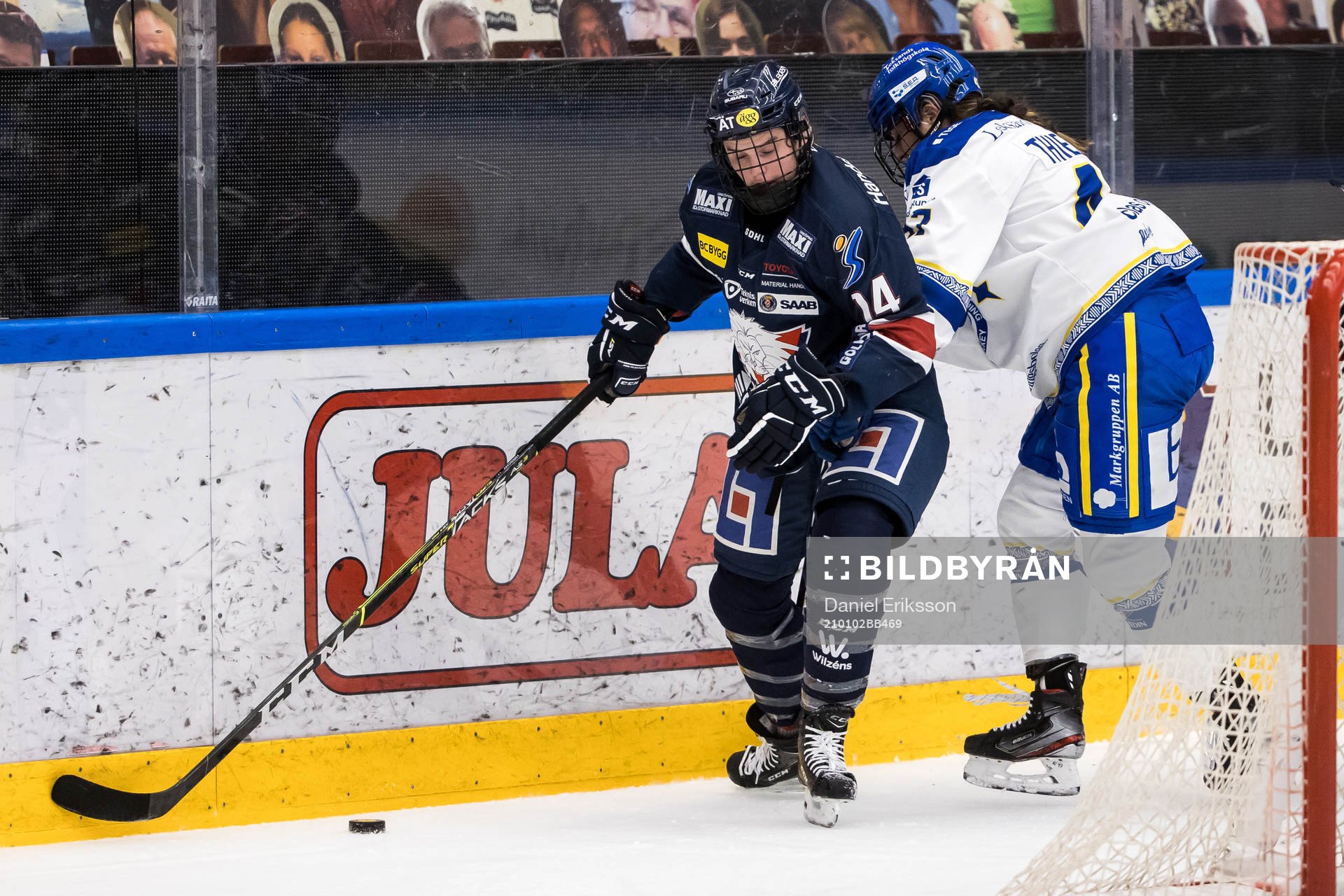 Linköpings Carly Bullock och Leksands Abigael Thiessen