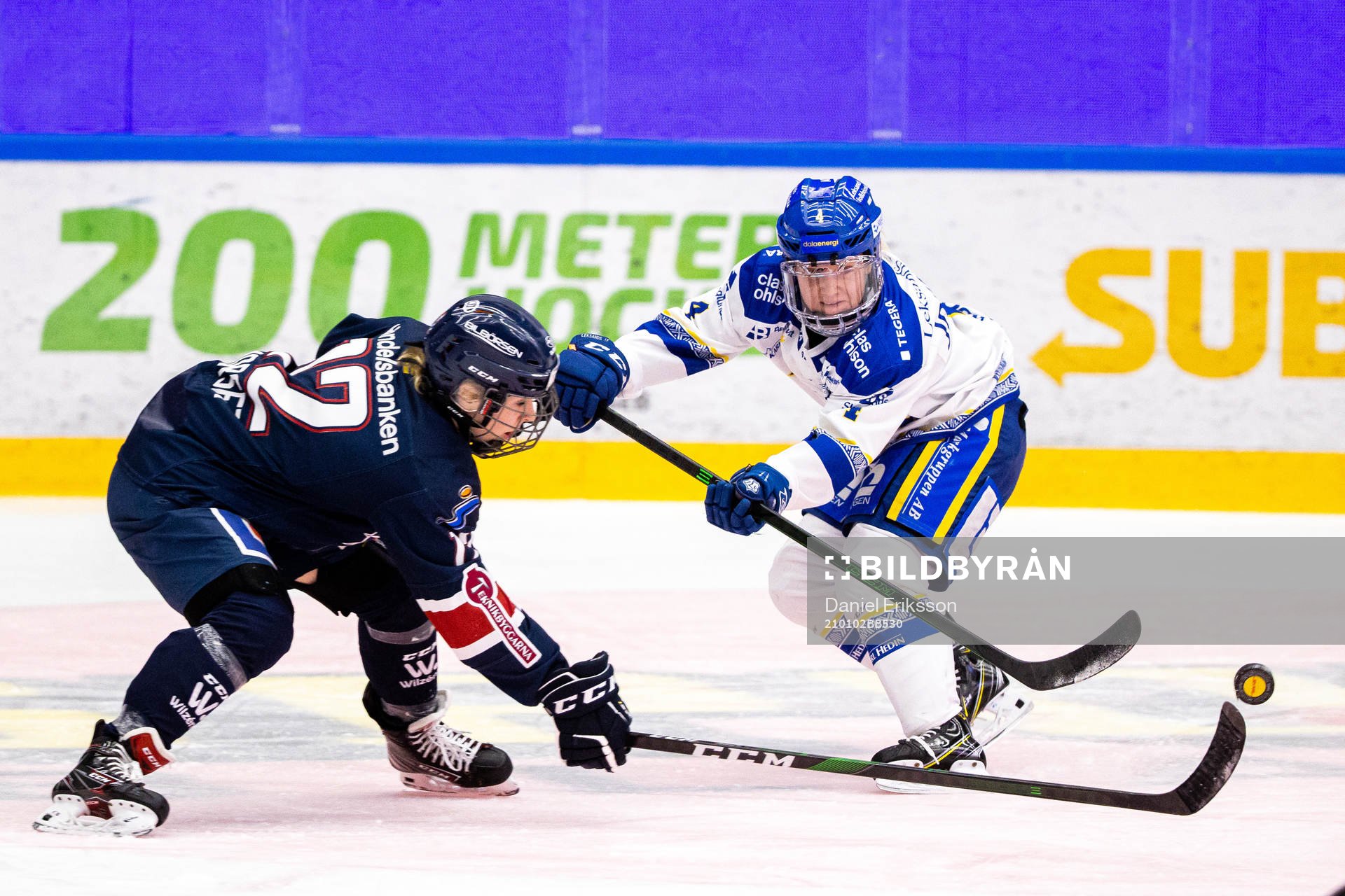 Linköpings Ingrid Morset och Leksands Wilma Johansson