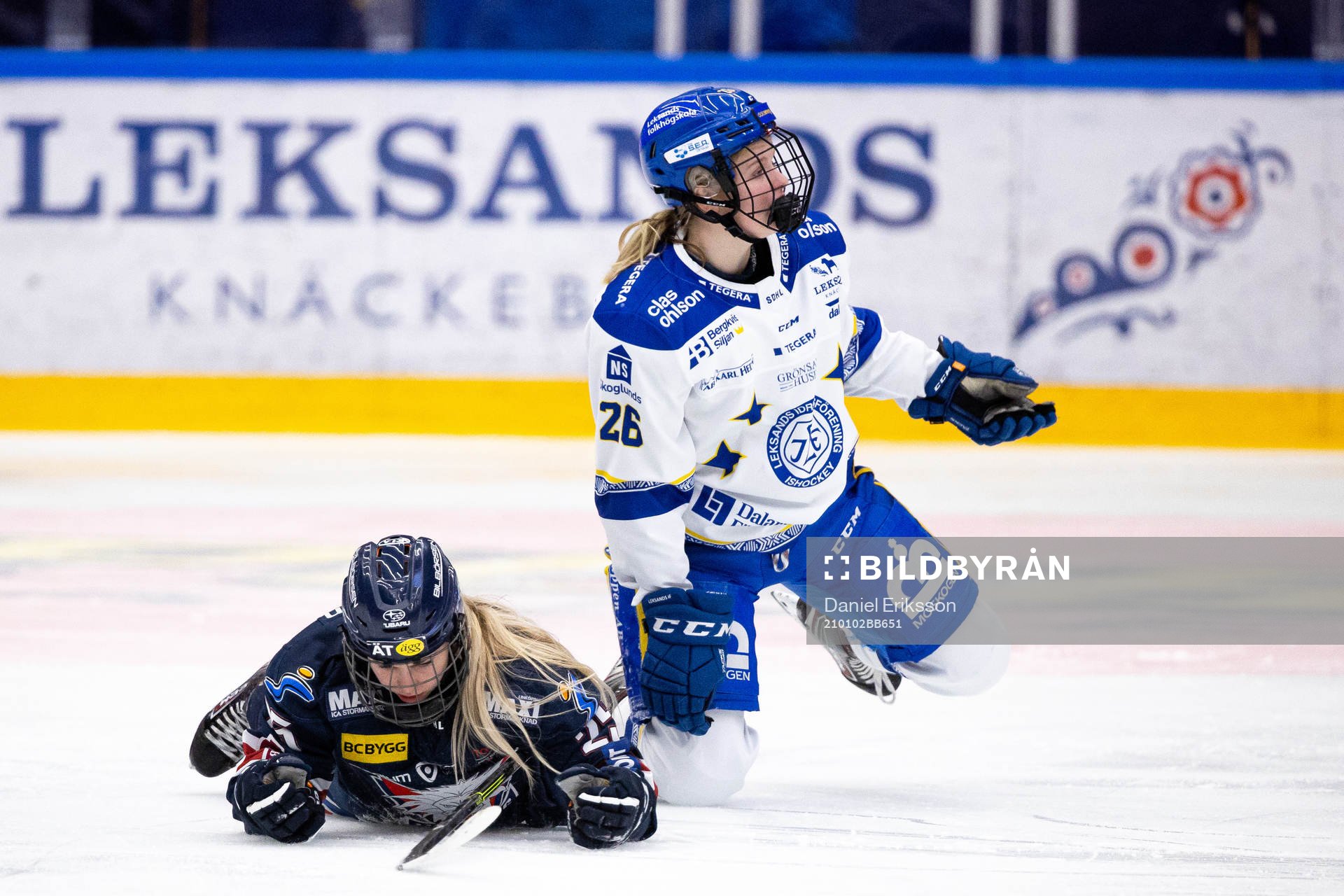 Linköpings Moa Wernblom och Leksands Tuva Kandell