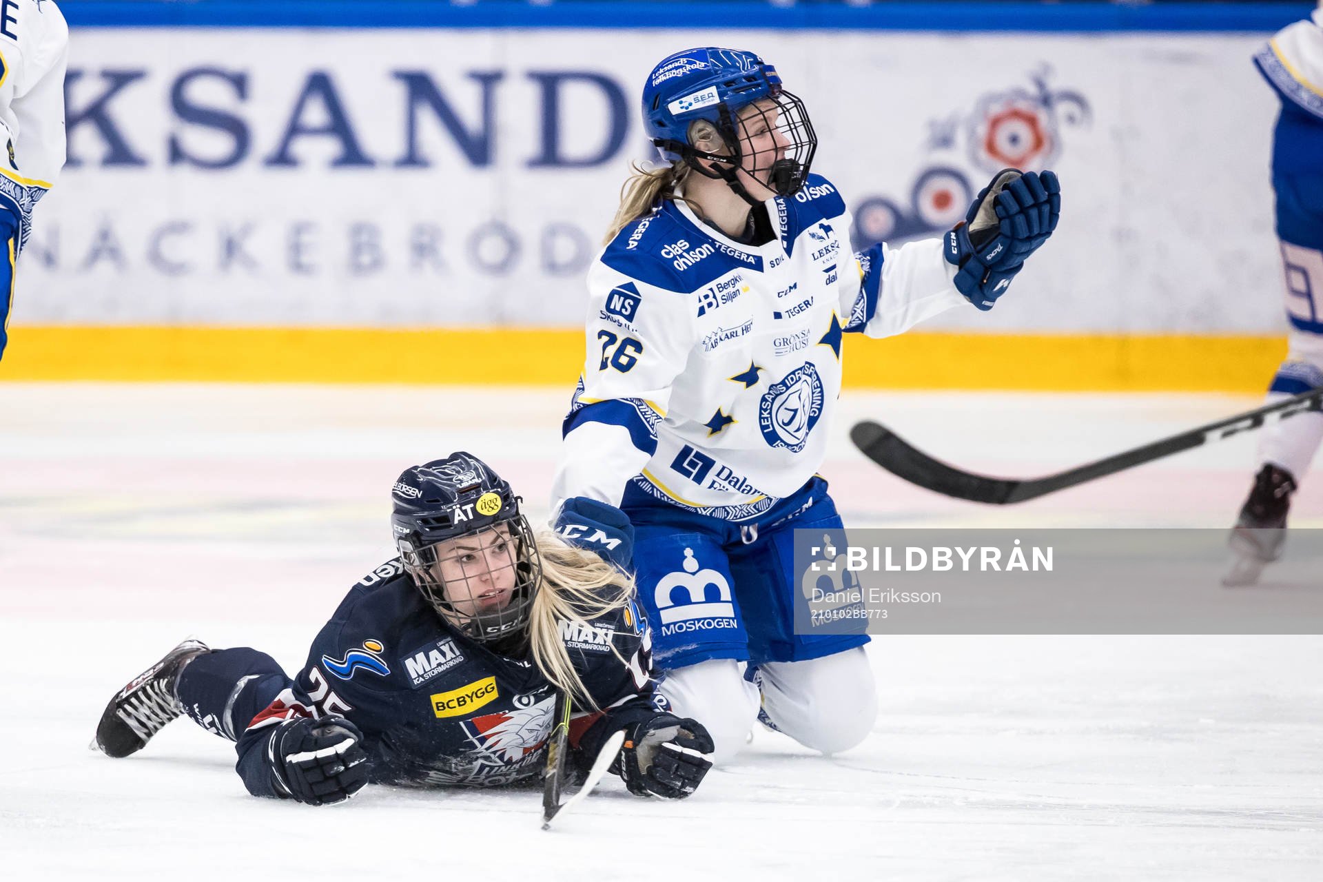 Linköpings Moa Wernblom och Leksands Tuva Kandell