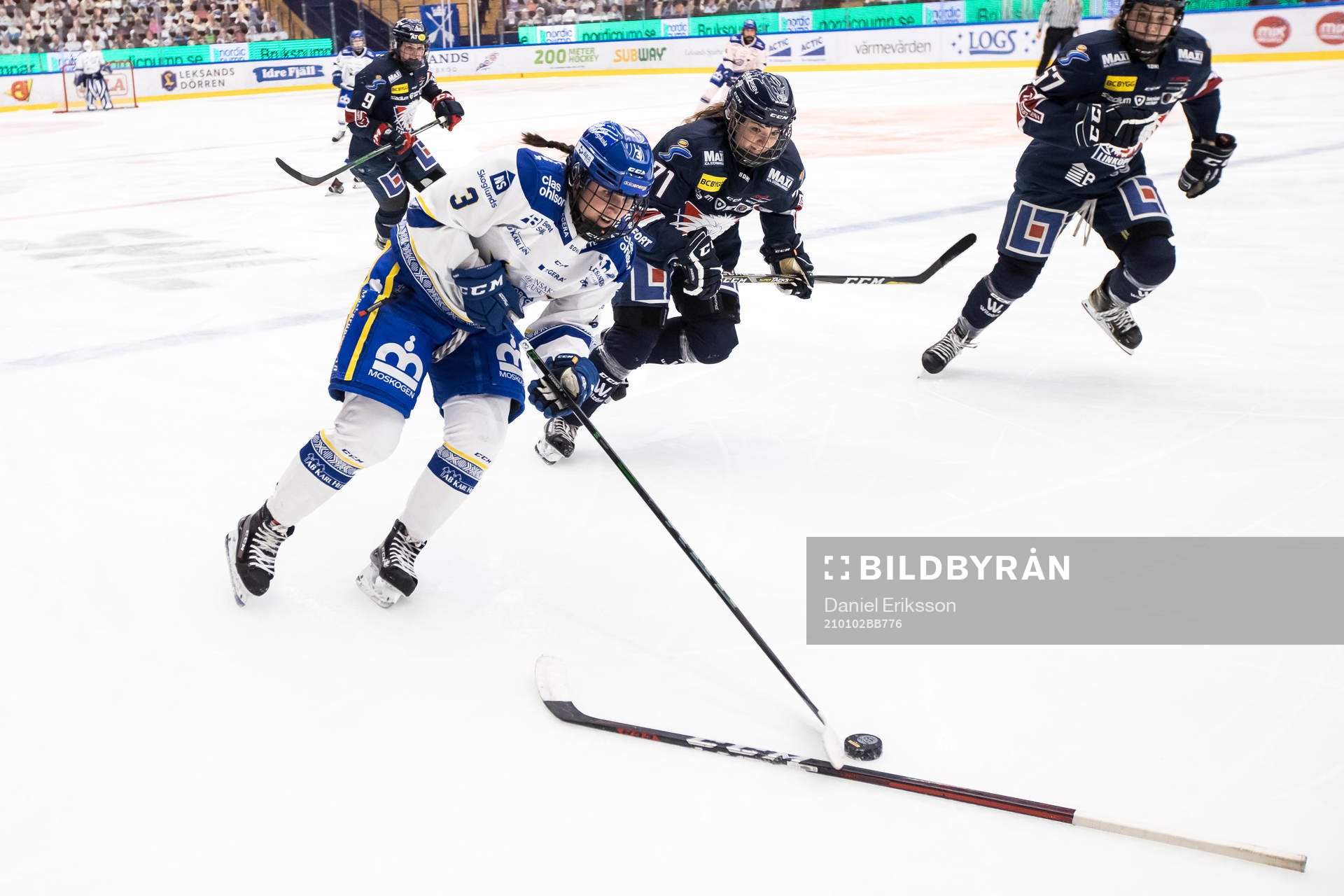 Leksands Elin Lundbergoch Linköpings Malou Berggren
