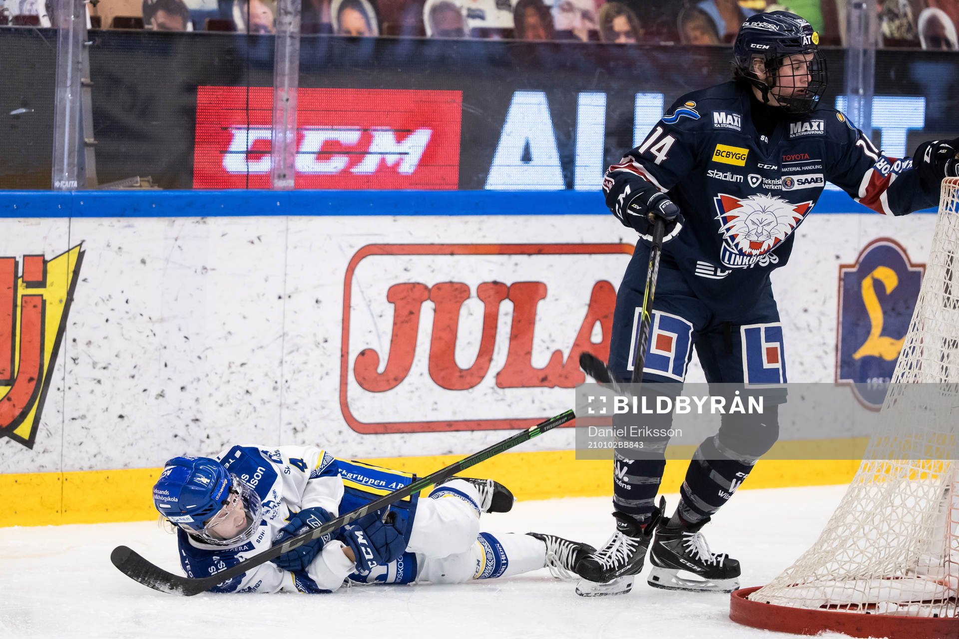 Leksands Wilma Johansson och Linköpings Gracen Hirschy