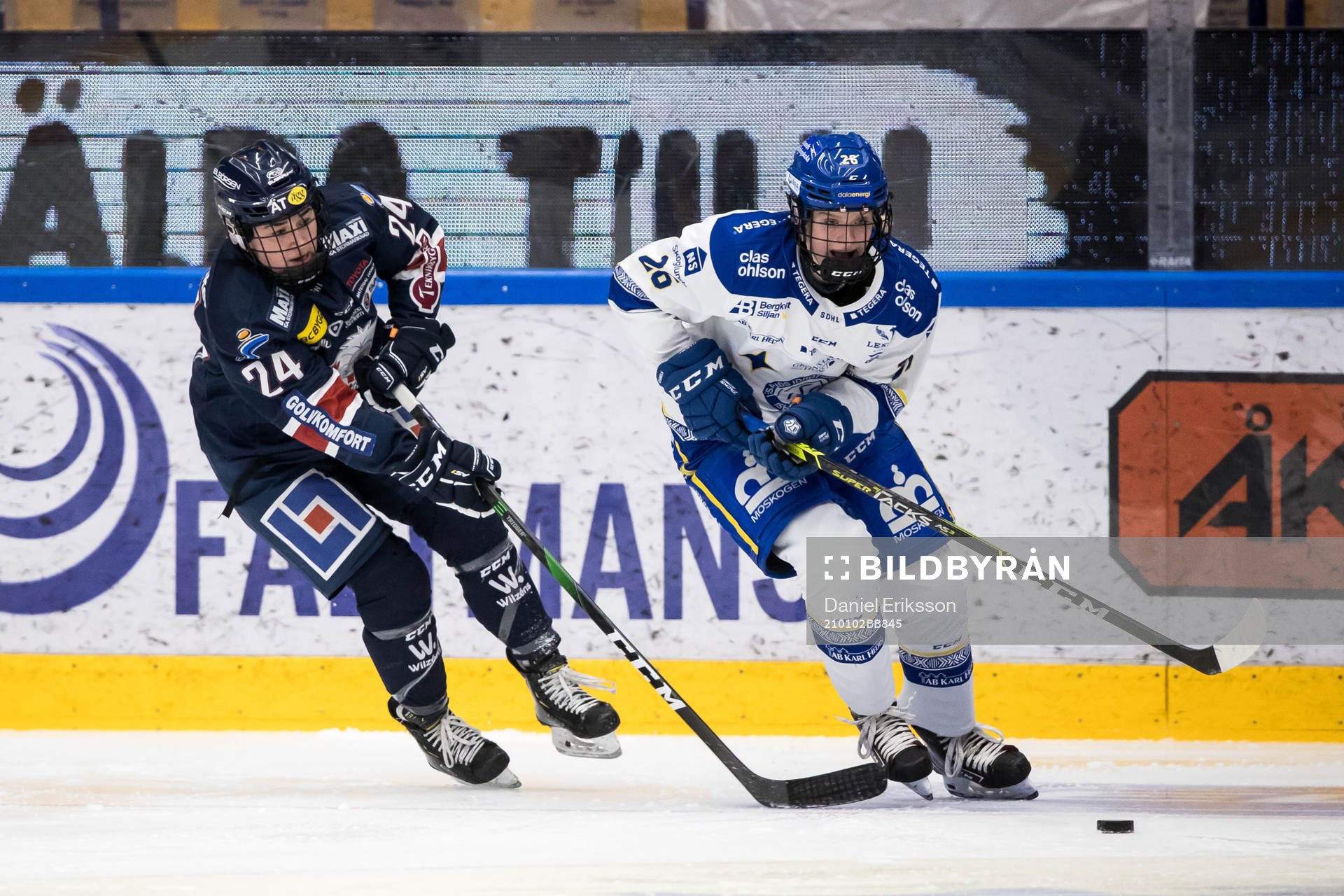 Linköpings Carly Bullock och Leksands Annie Silén