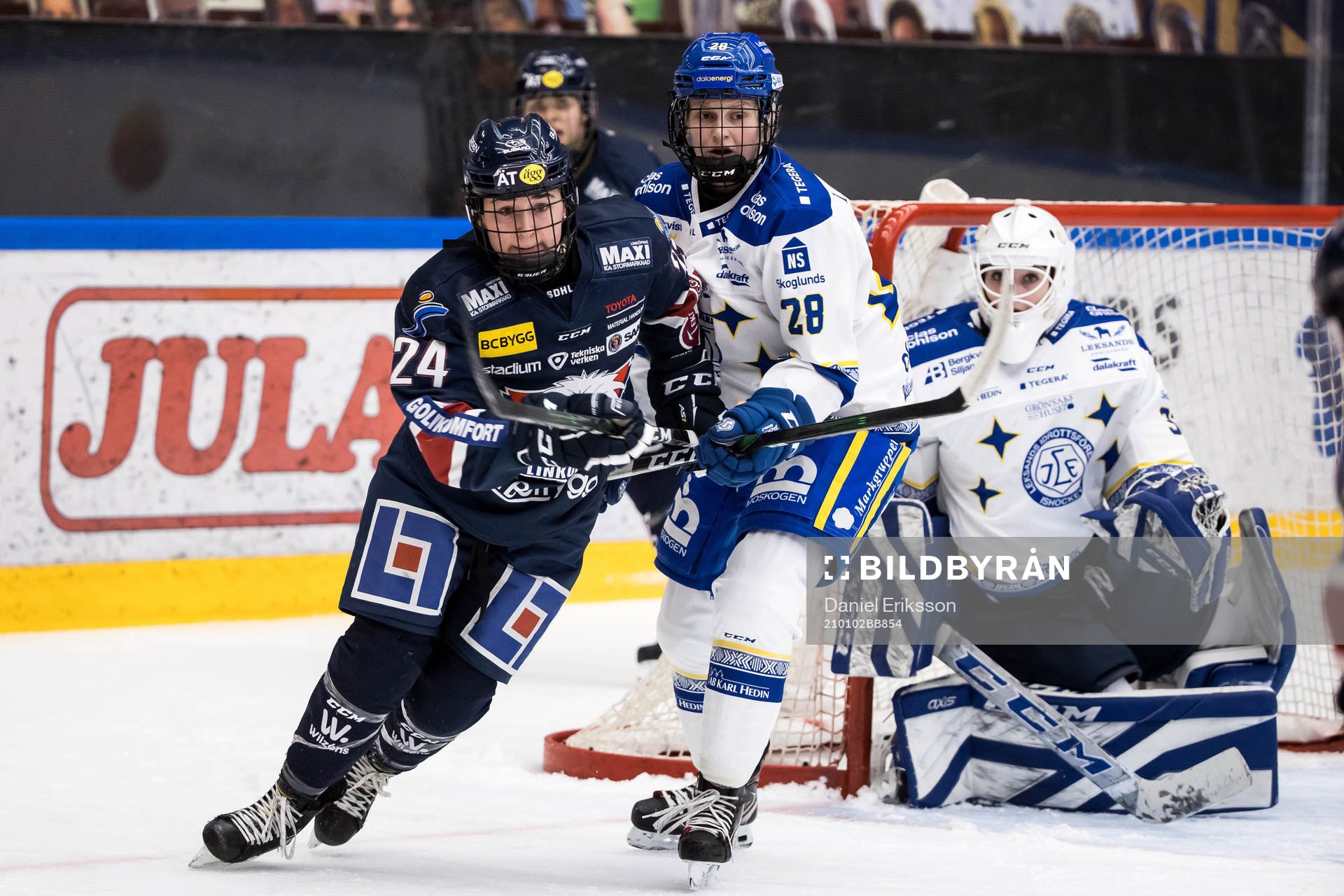 Linköpings Carly Bullock och Leksands Annie Silén