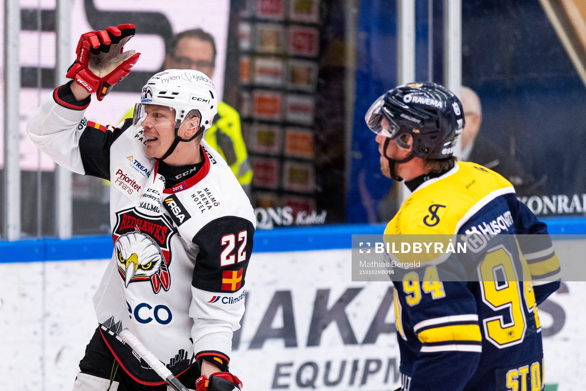 Malmö Redhawks Lars Bryggman jublar