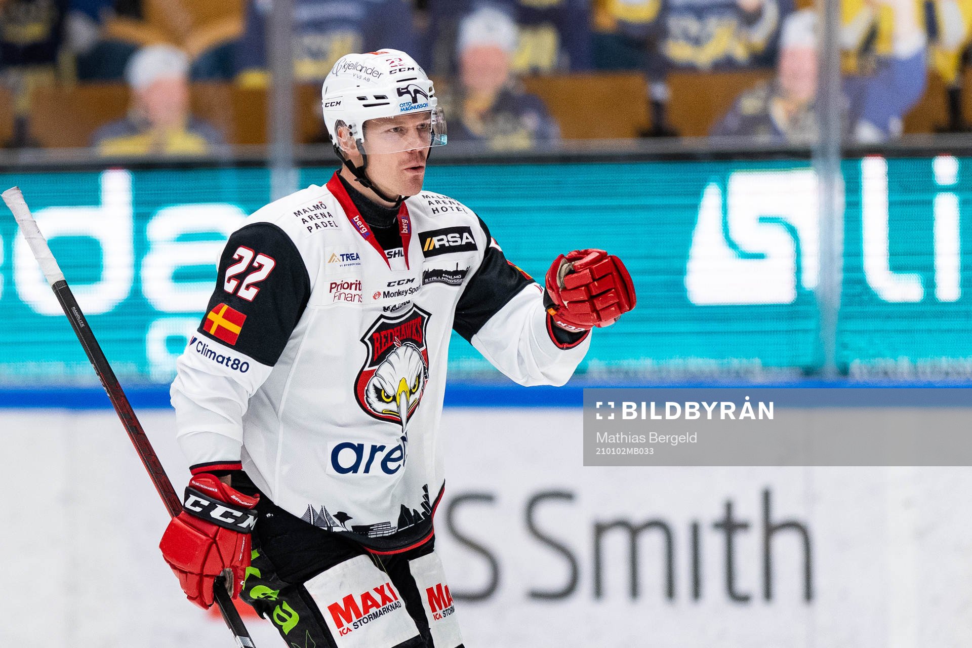 Malmö Redhawks Lars Bryggman jublar