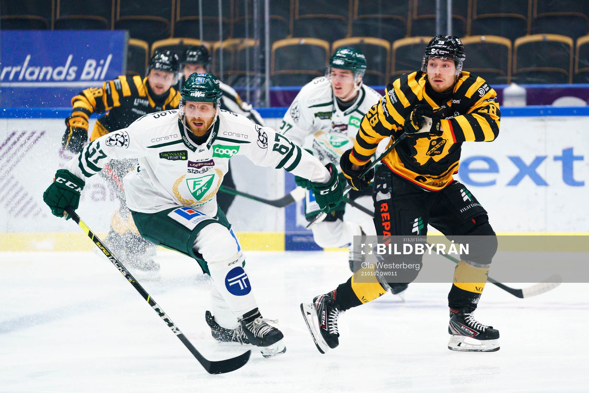 Färjestads Pontus Widerström och Skellefteås Jesper