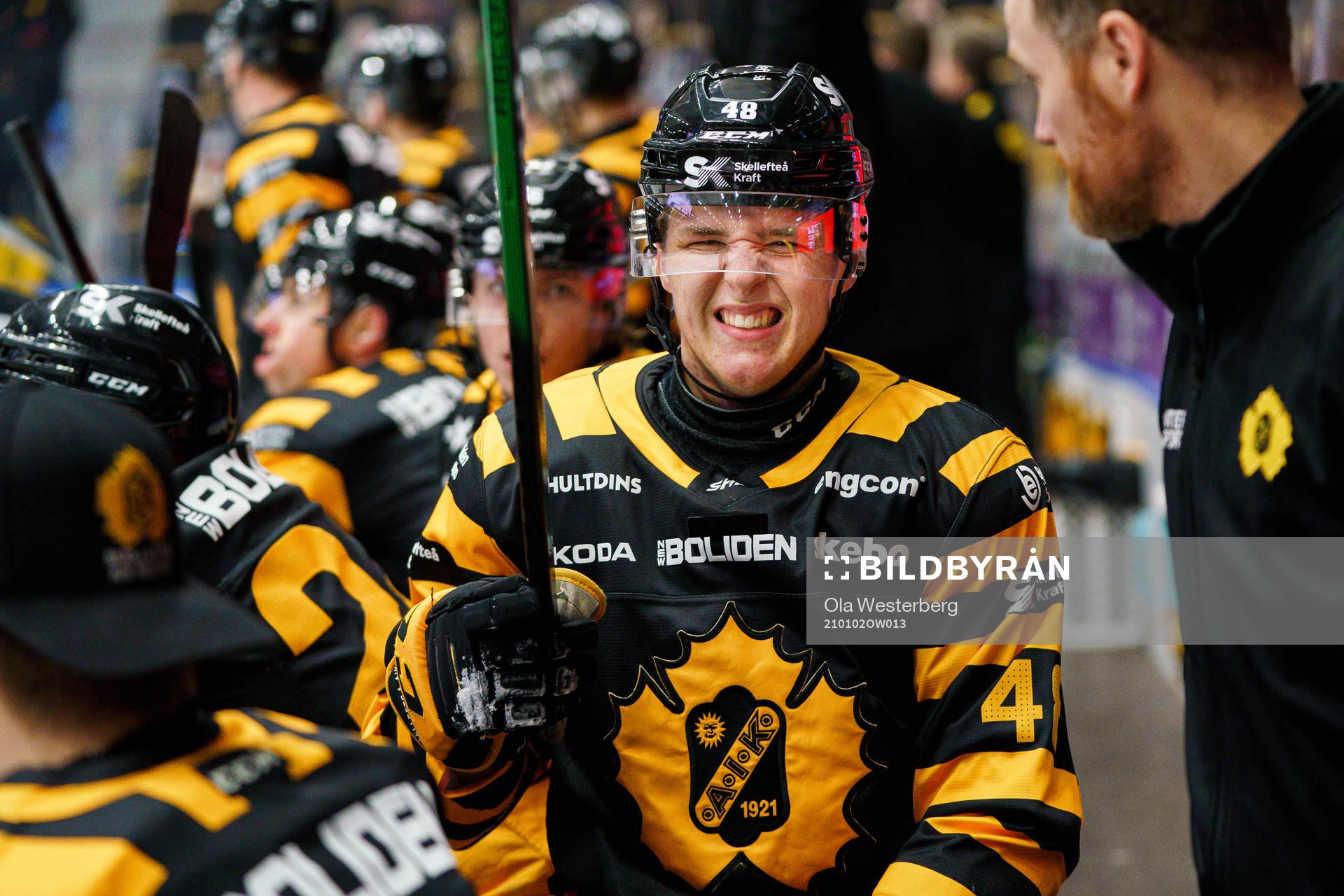 Skellefteås Jonatan Berggren har ont