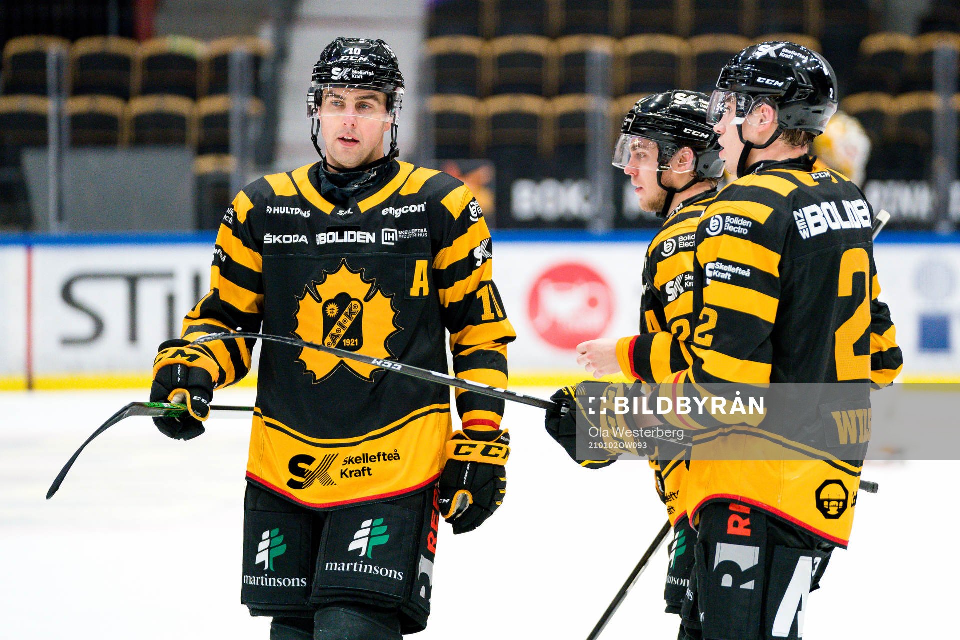 Skellefteås Joakim Lindström, Andreas Wingerli och Adam