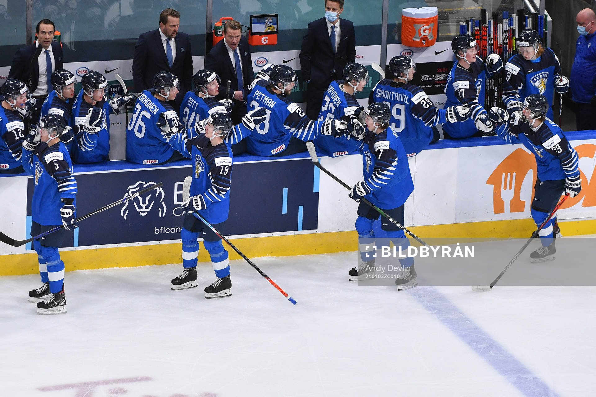 Eemil Viro, Petteri Puhakka, Brad Lambert and Topi Niemela