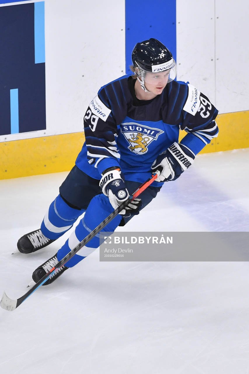 Kasper Simontaival of Finland skates