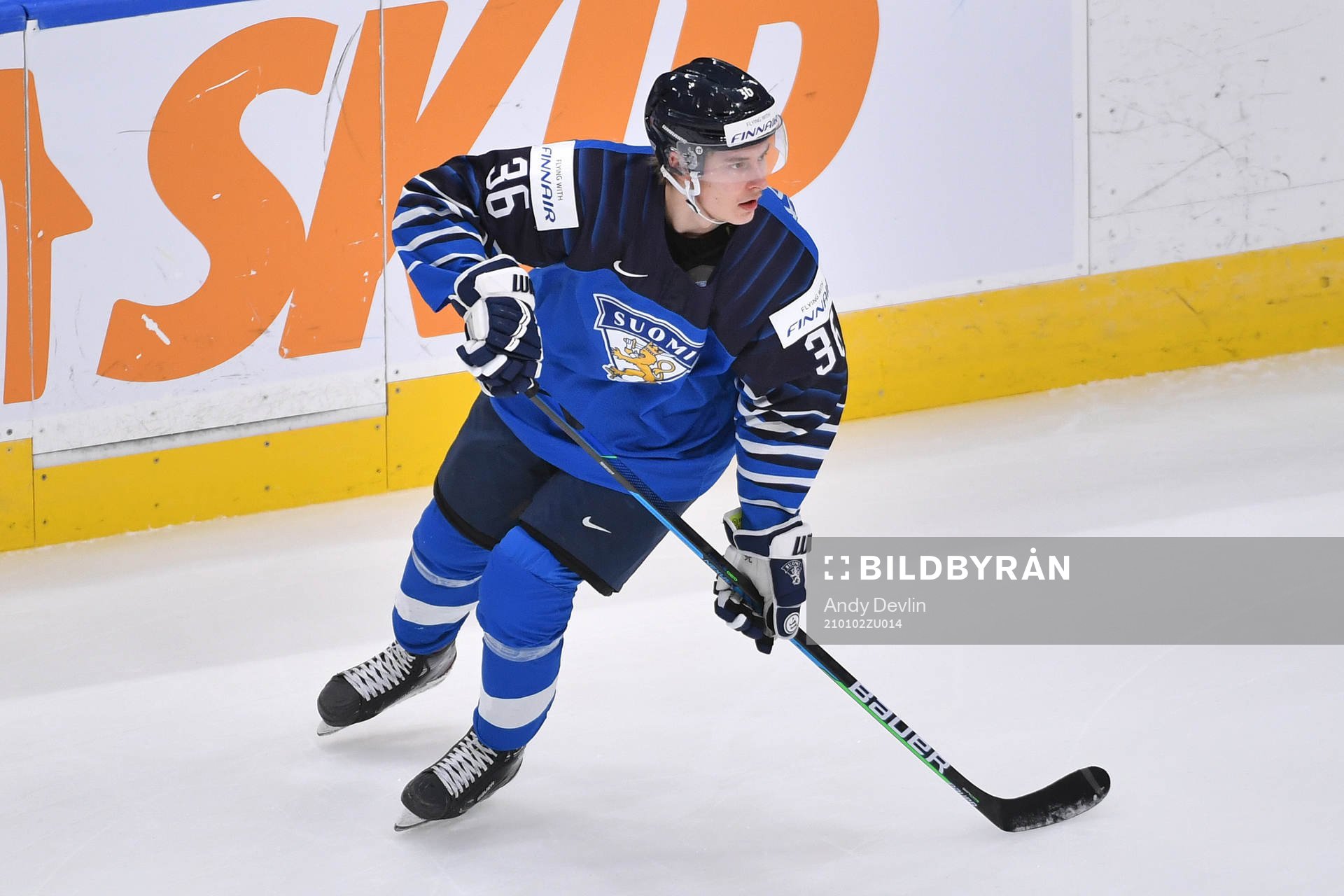 Benjamin Korhonen of Finland skates