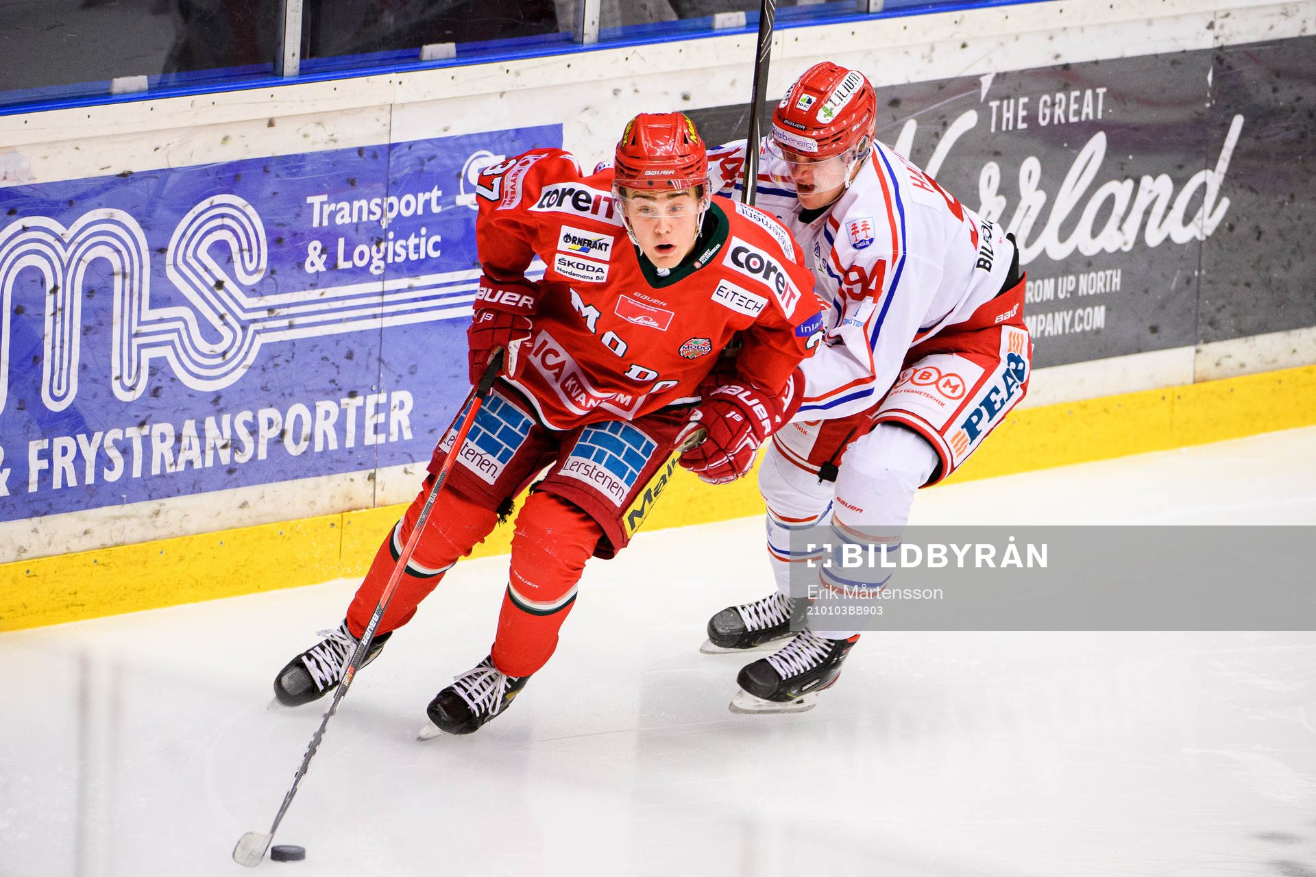 Modos Hugo Styf och Timrås Sebastian Hartmann