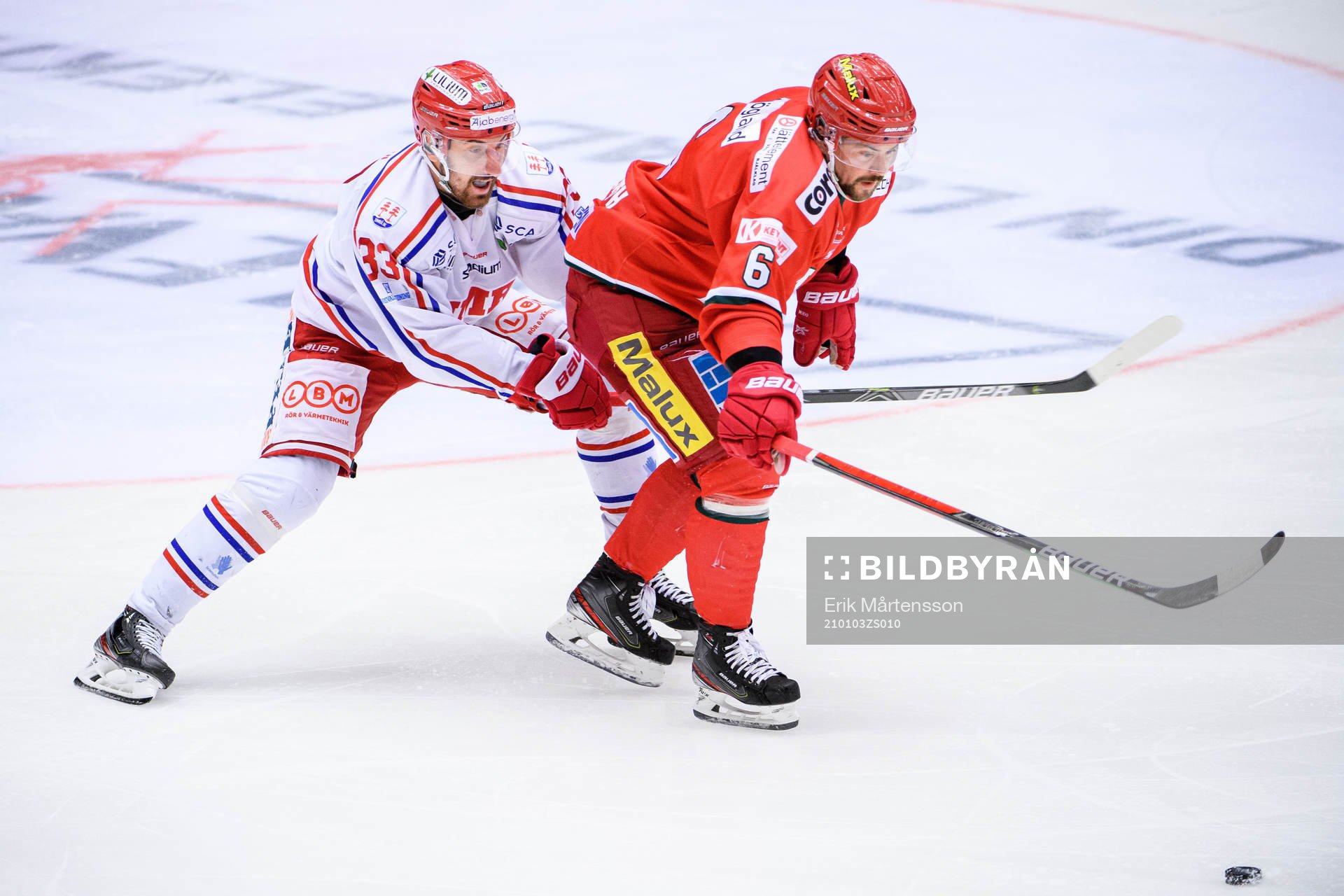 Timrås Albin Lundin och Modos Jesper Dahlroth