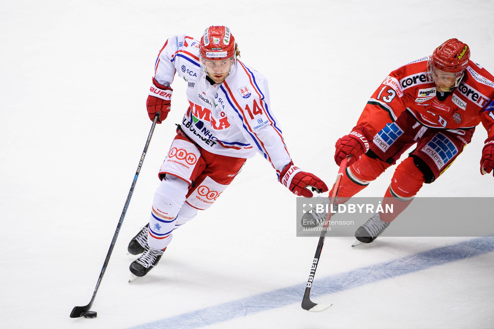 Timrås Albin Carlson och Modos Johan Harju