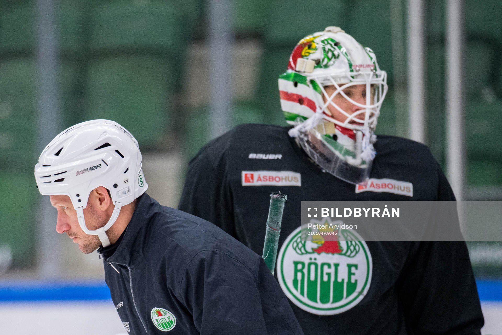 Målvaktstränare Magnus Wennström och målvakt Johan