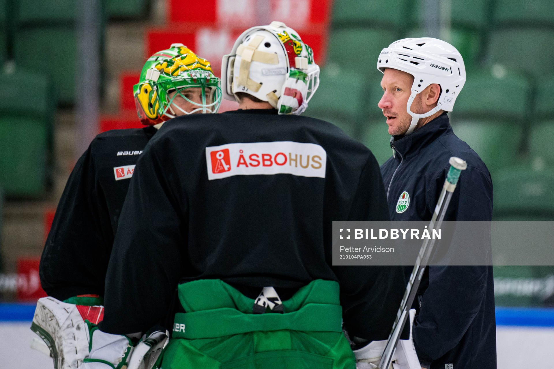 Målvakt Christoffer Rifalk, målvakt Johan Gustafsson och