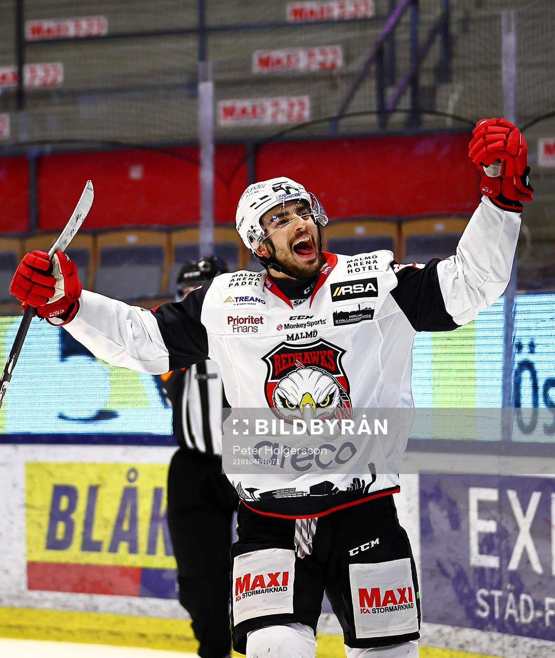 Malmö Redhawks Joseph Veleno jublar