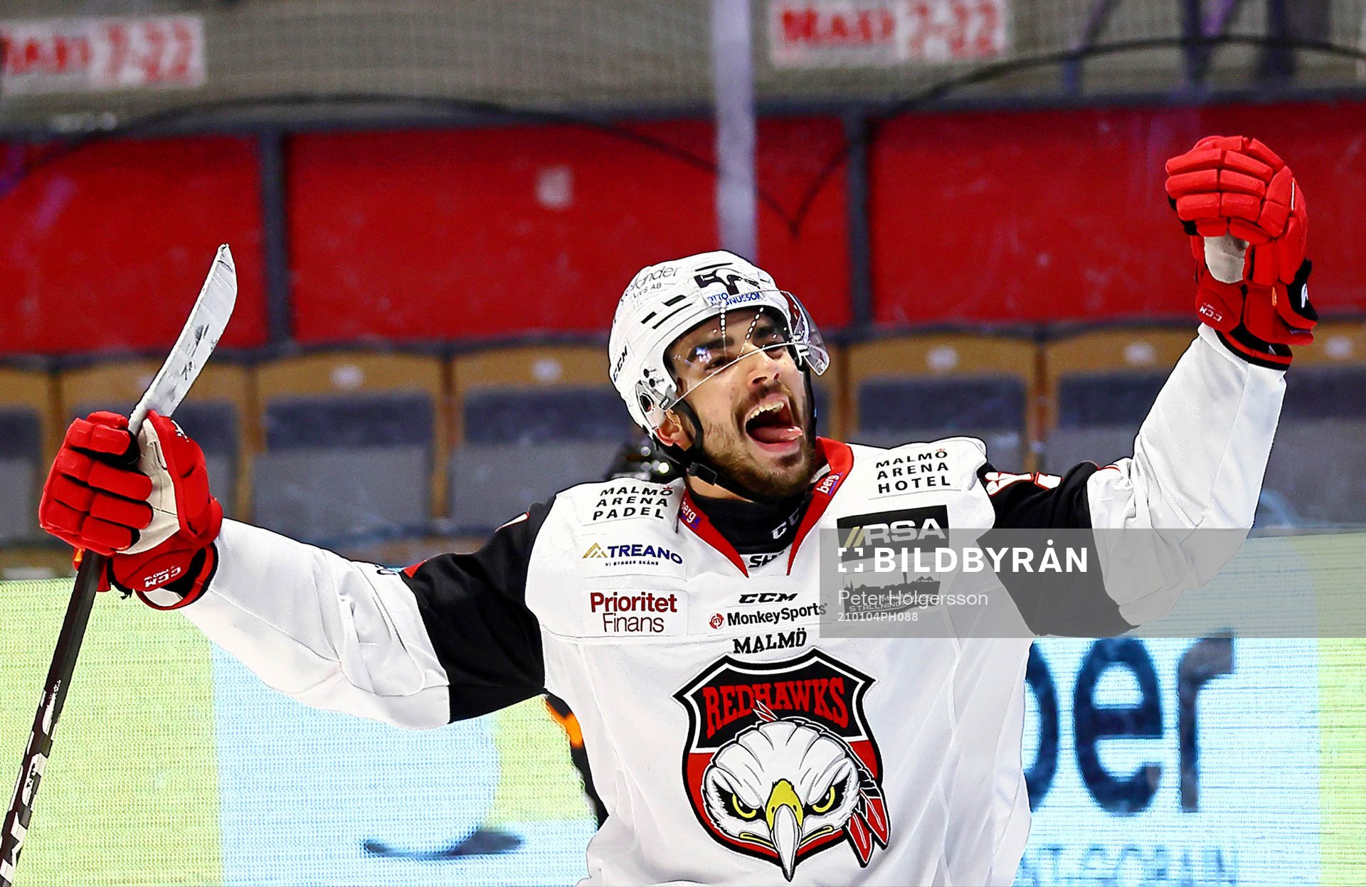 Malmö Redhawks Joseph Veleno jublar