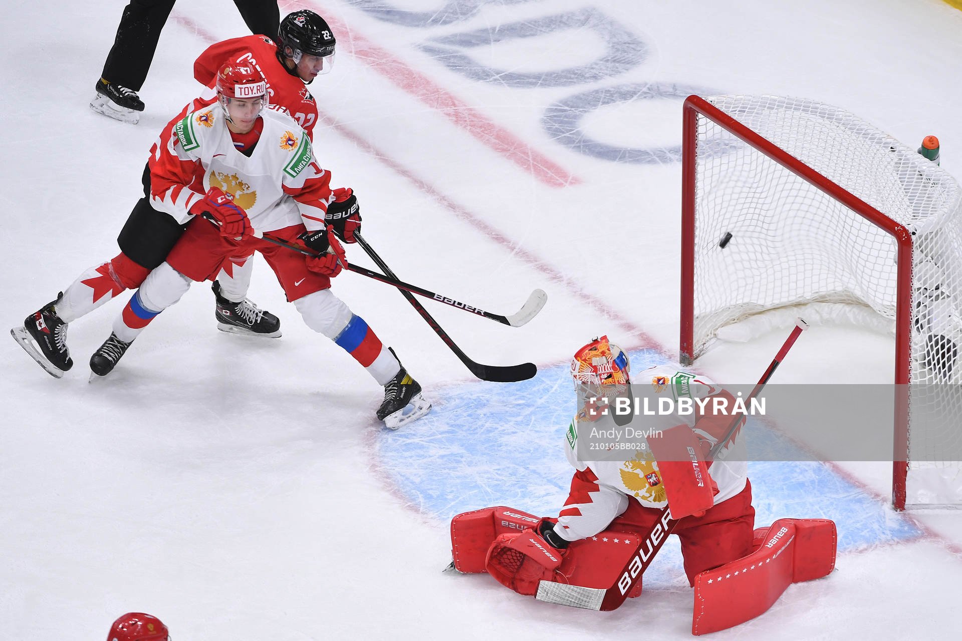 Dylan Cozens of Canada looks