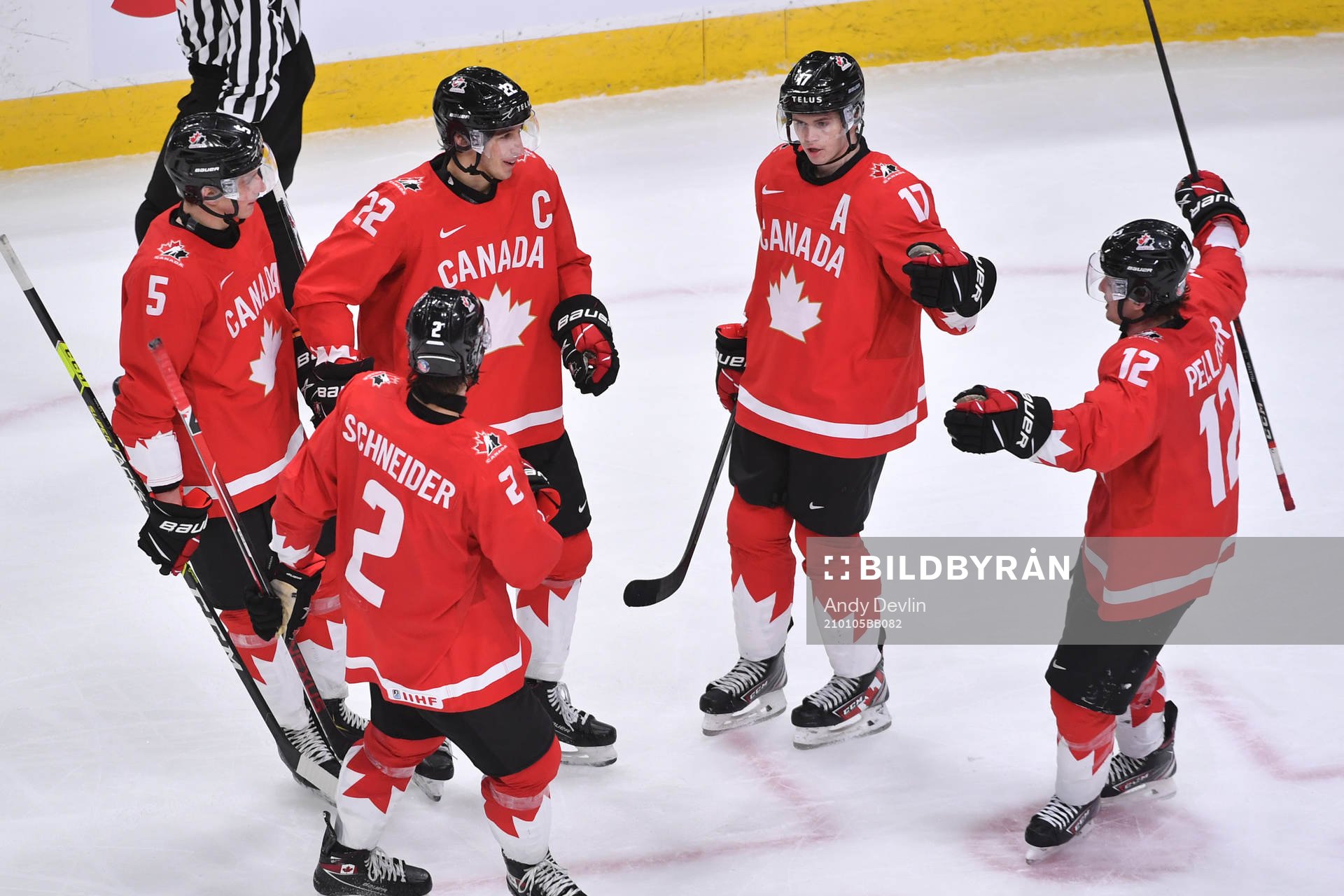 Dylan Cozens, Braden Schneider, Jakob Pelletier,  Thomas