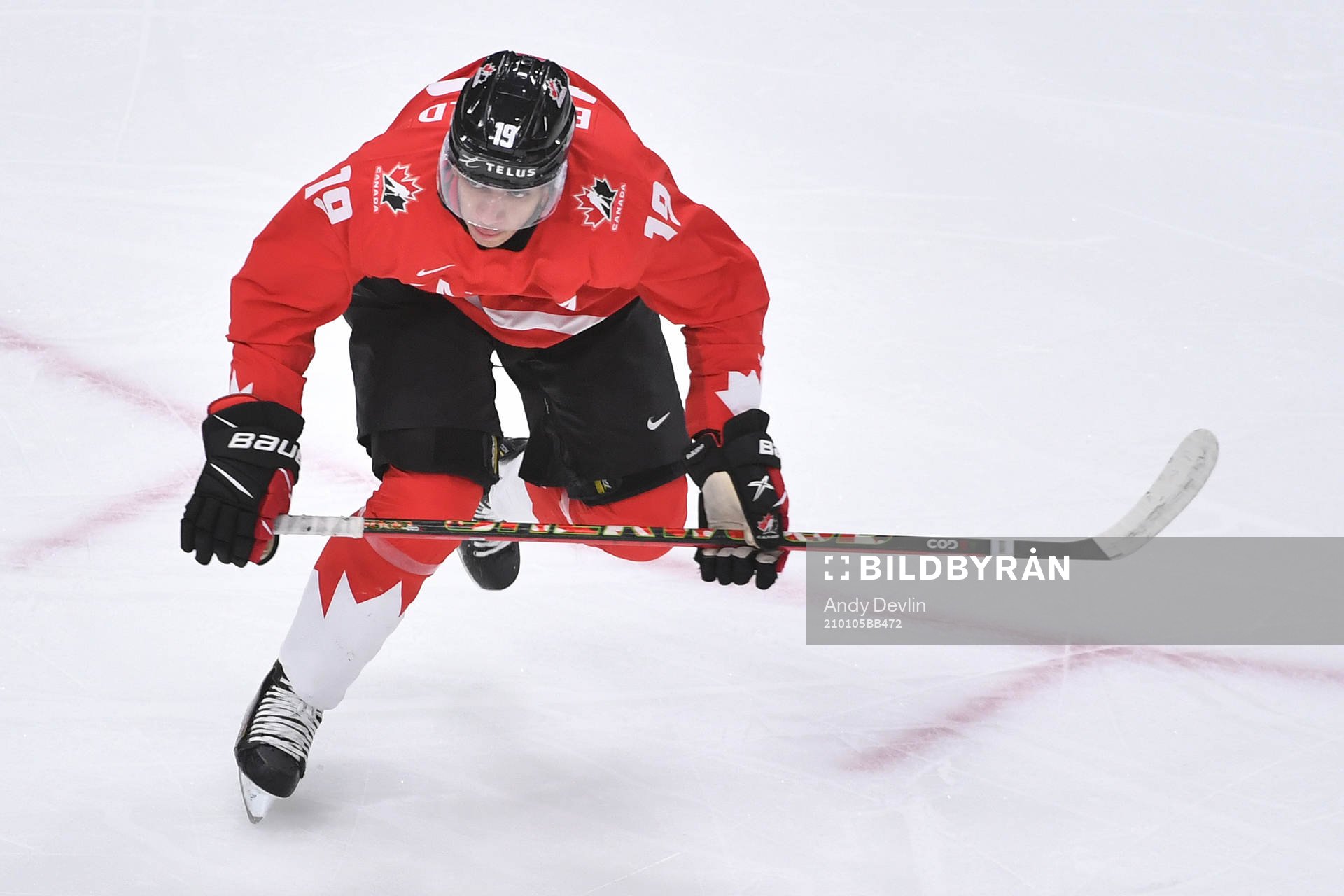 Quinton Byfield of Canada skates