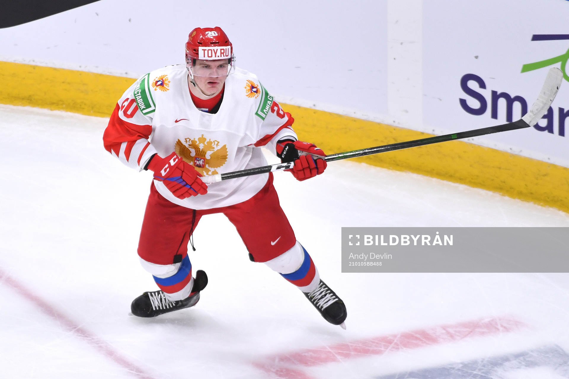 Kirill Kirsanov of Russia skates