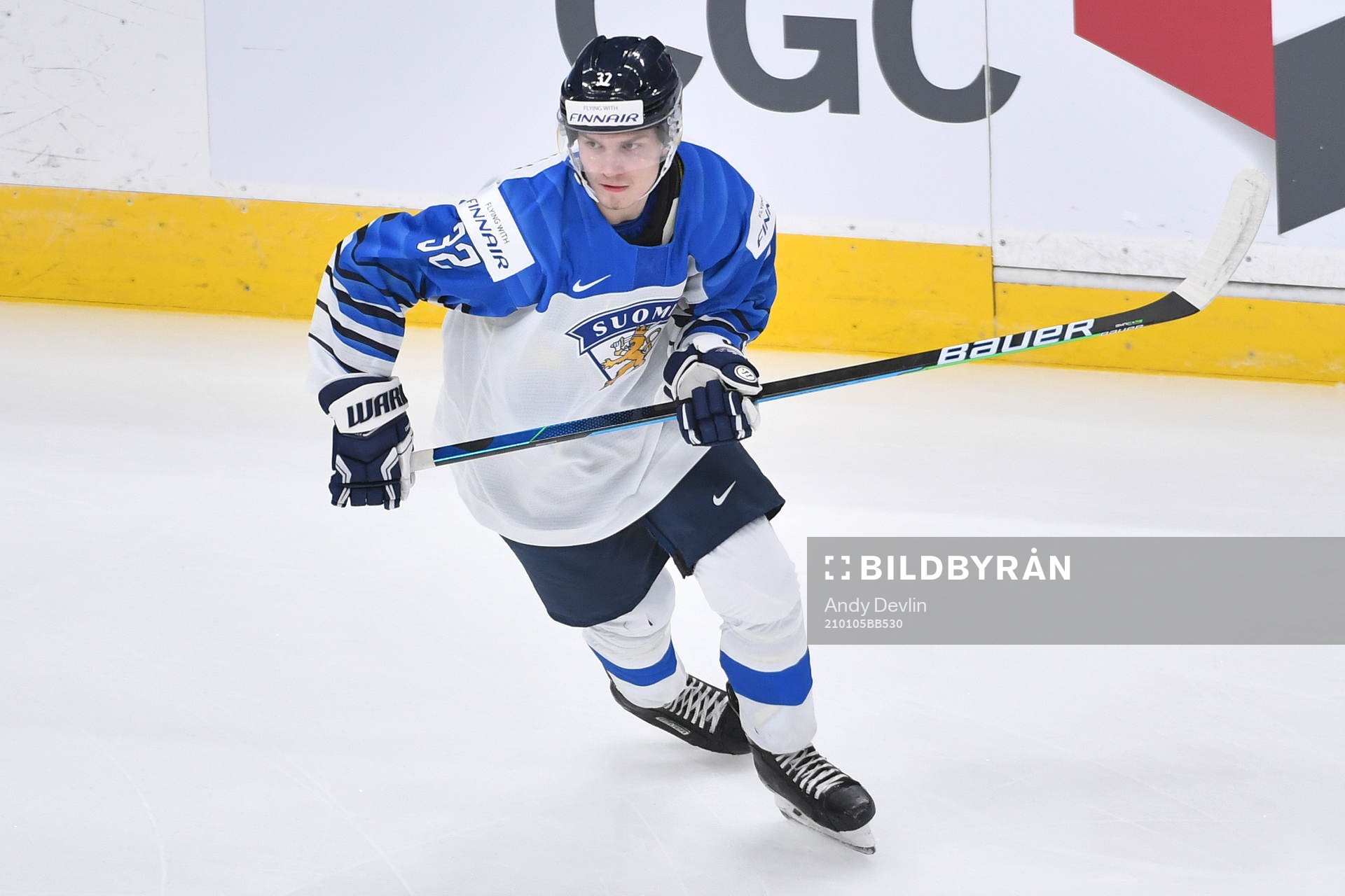 Matias Mantykivi of Finland participates in warm up