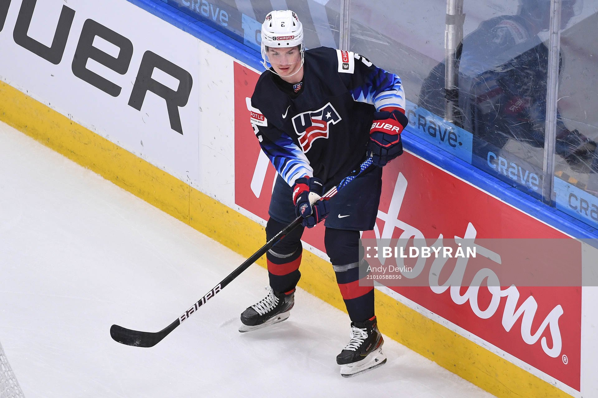 Drew Helleson of USA skates
