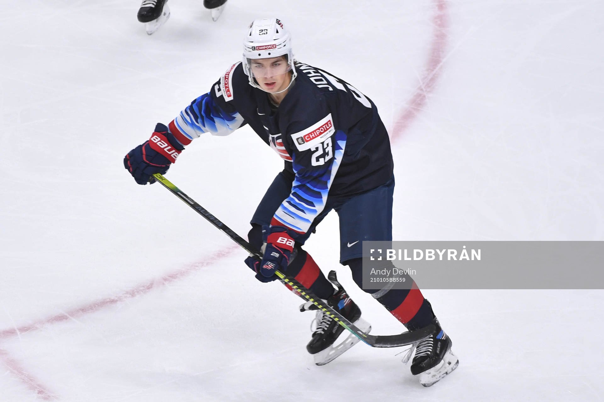 Ryan Johnson of USA skates