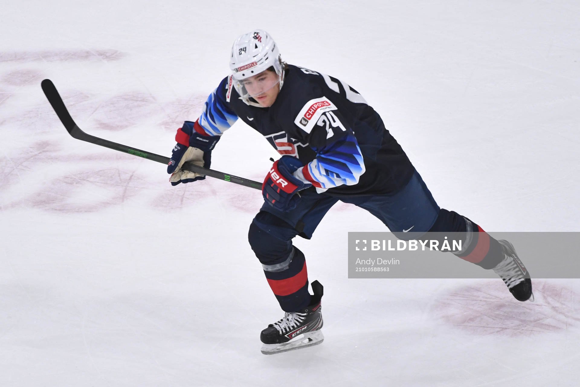 Bobby Brink of USA skates