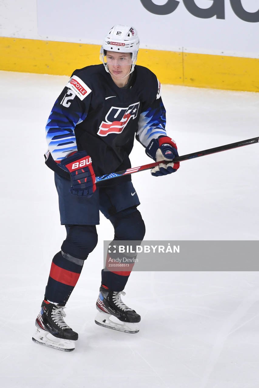 Matthew Boldy of USA skates