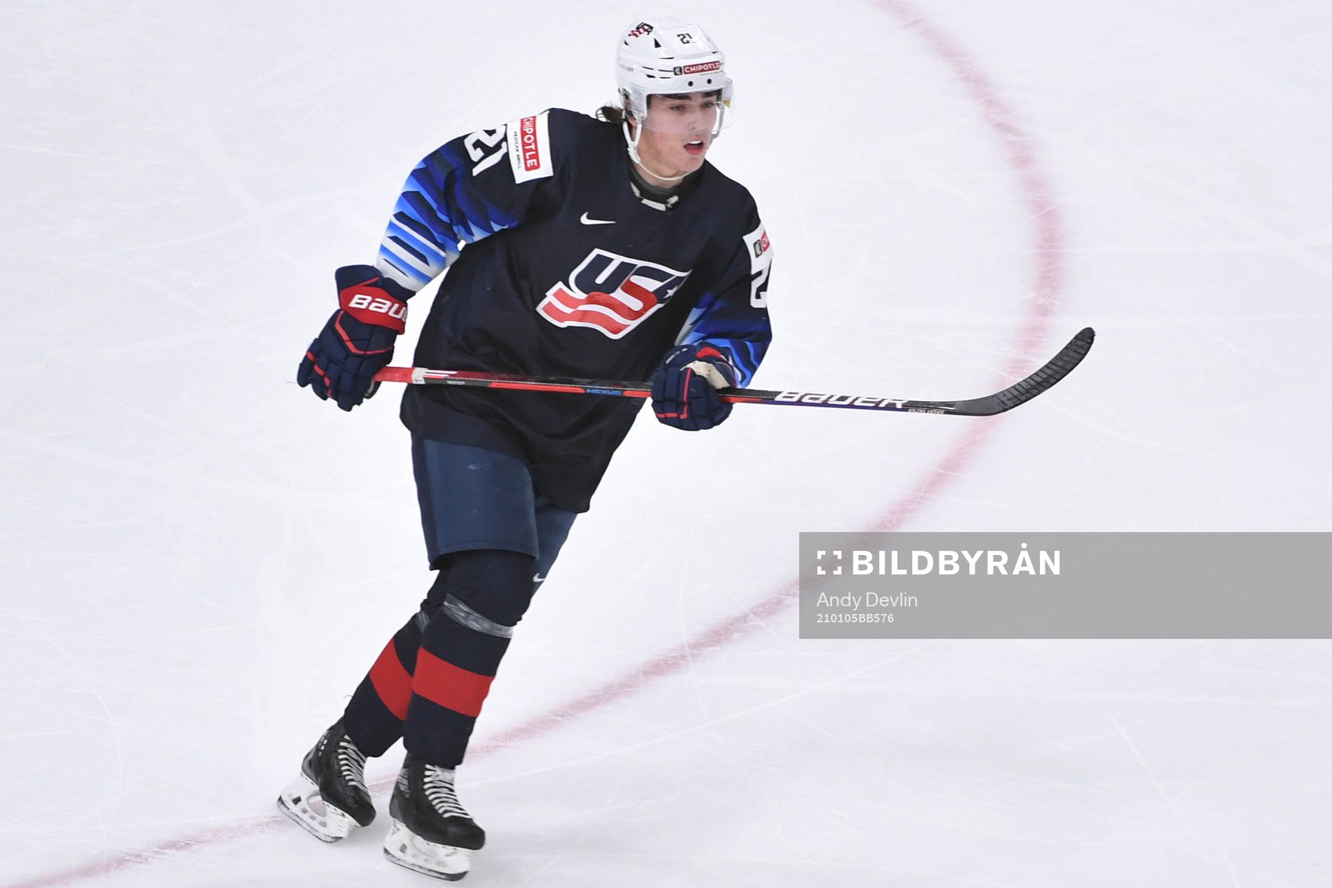 Brett Berard of USA skates