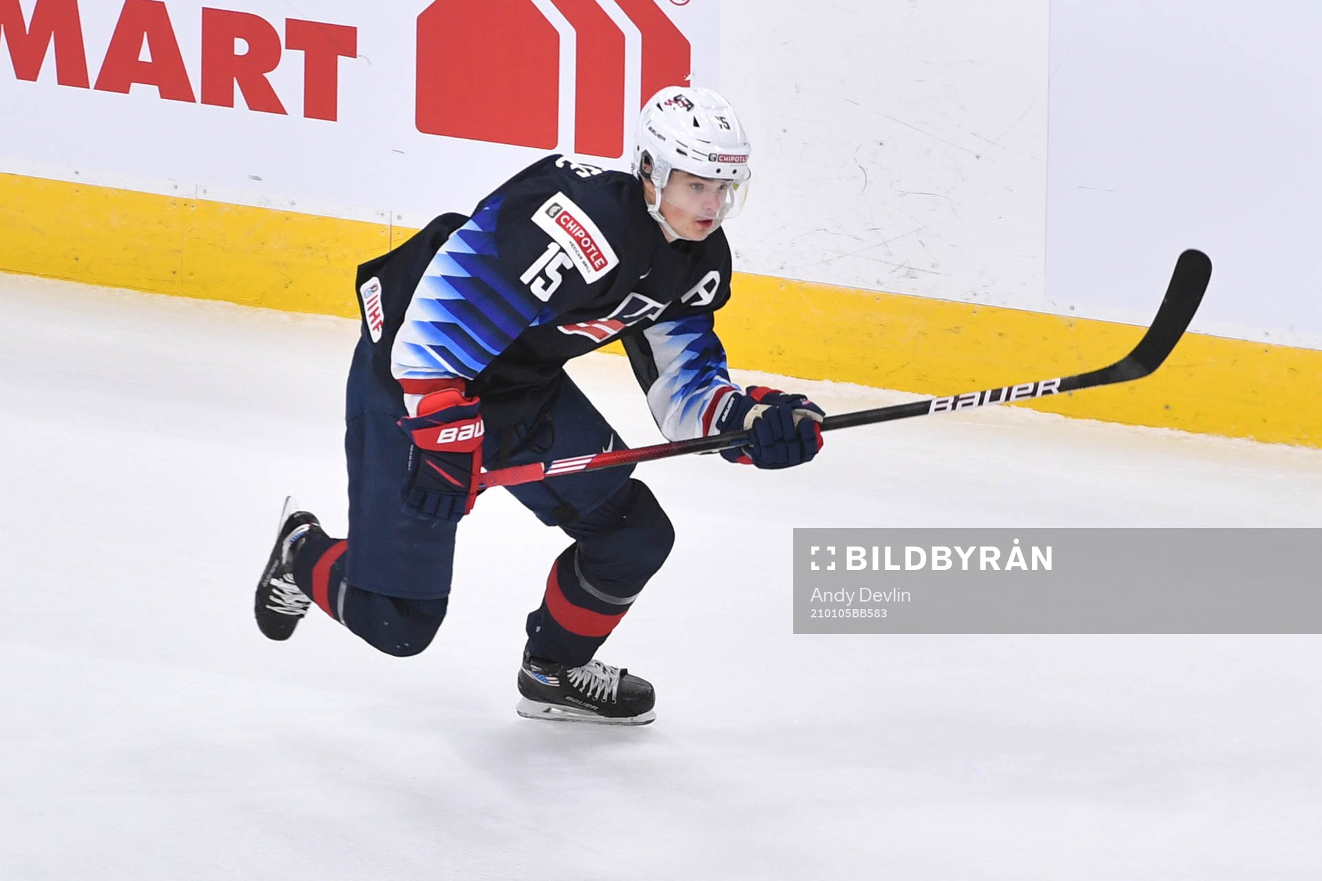 Alex Turcotte of USA skates