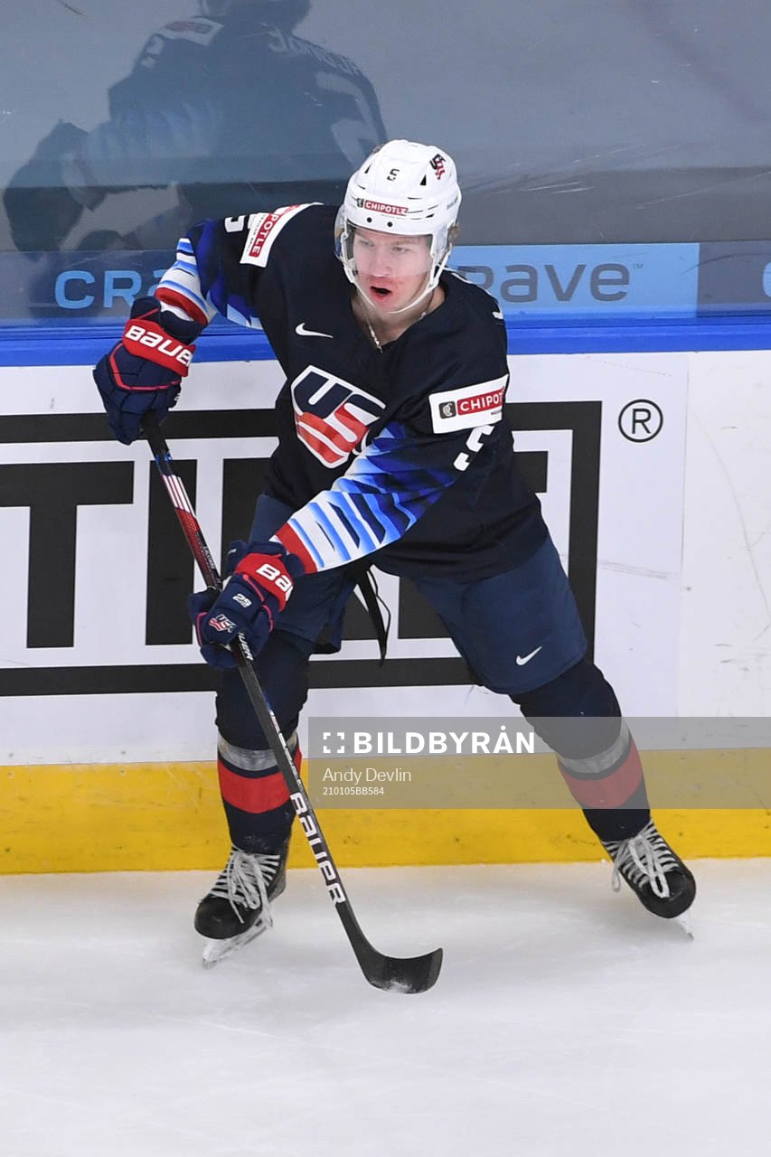 Jackson LaCombe of USA skates