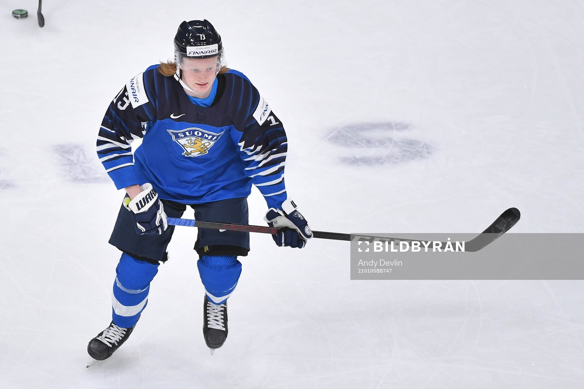 Roby Jarventie of Finland participates in warm up