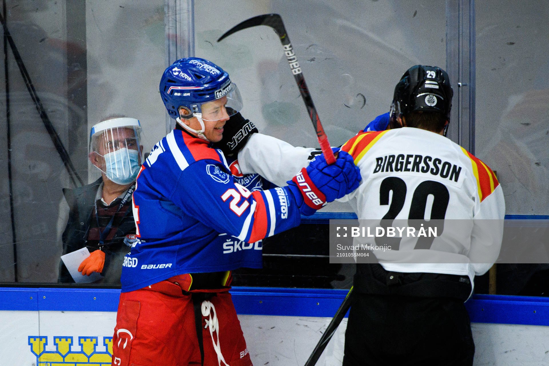 Oskarshamns Kim Strömberg och Brynäs Oscar Birgersson