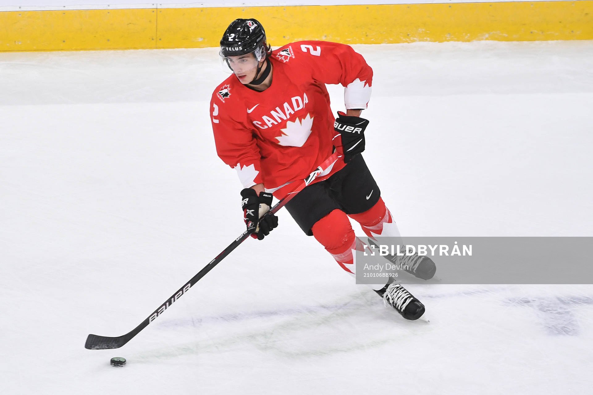 Braden Schneider of Canada skates