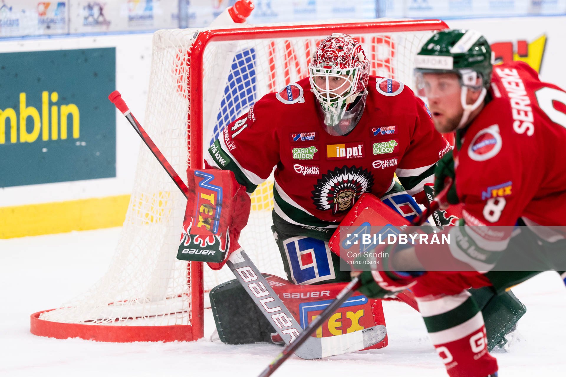 Frölundas målvakt Niklas Rubin