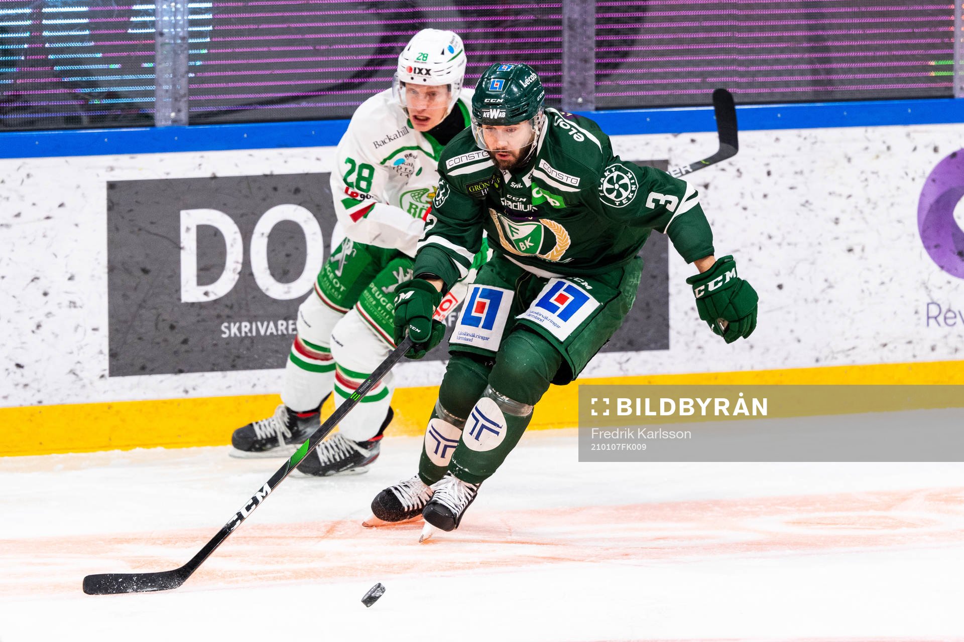Rögles Anton Bengtsson och Färjestads Jens Westin