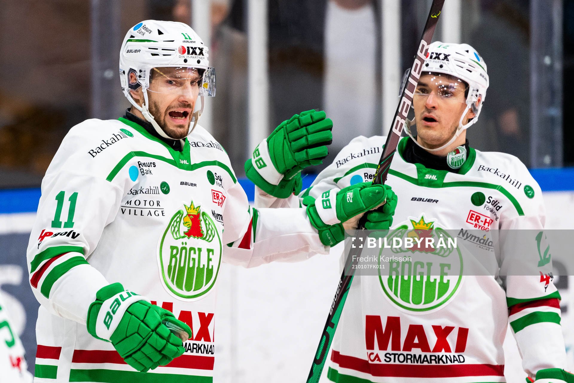 Rögles Mattias Sjögren jublar
