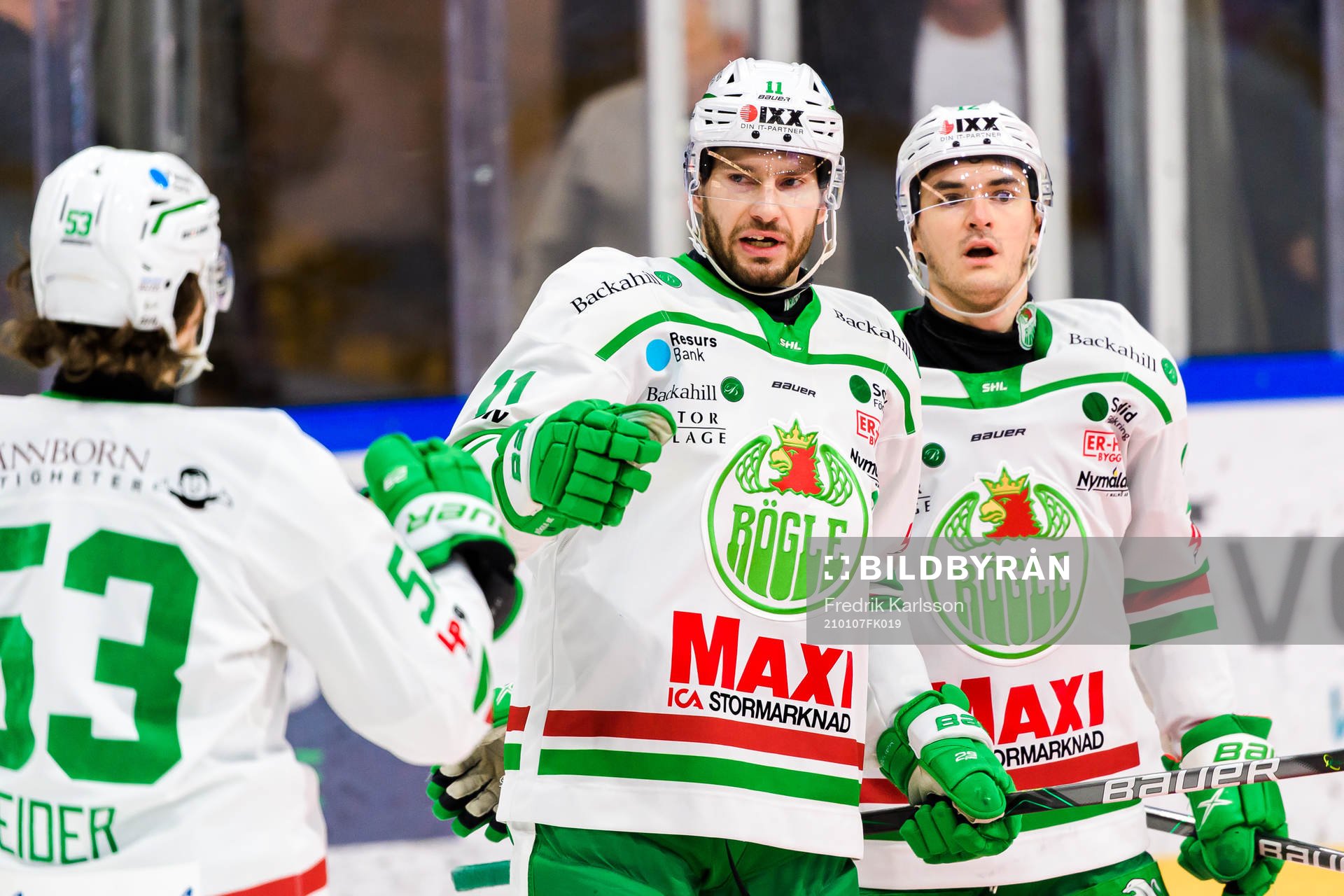 Rögles Mattias Sjögren jublar