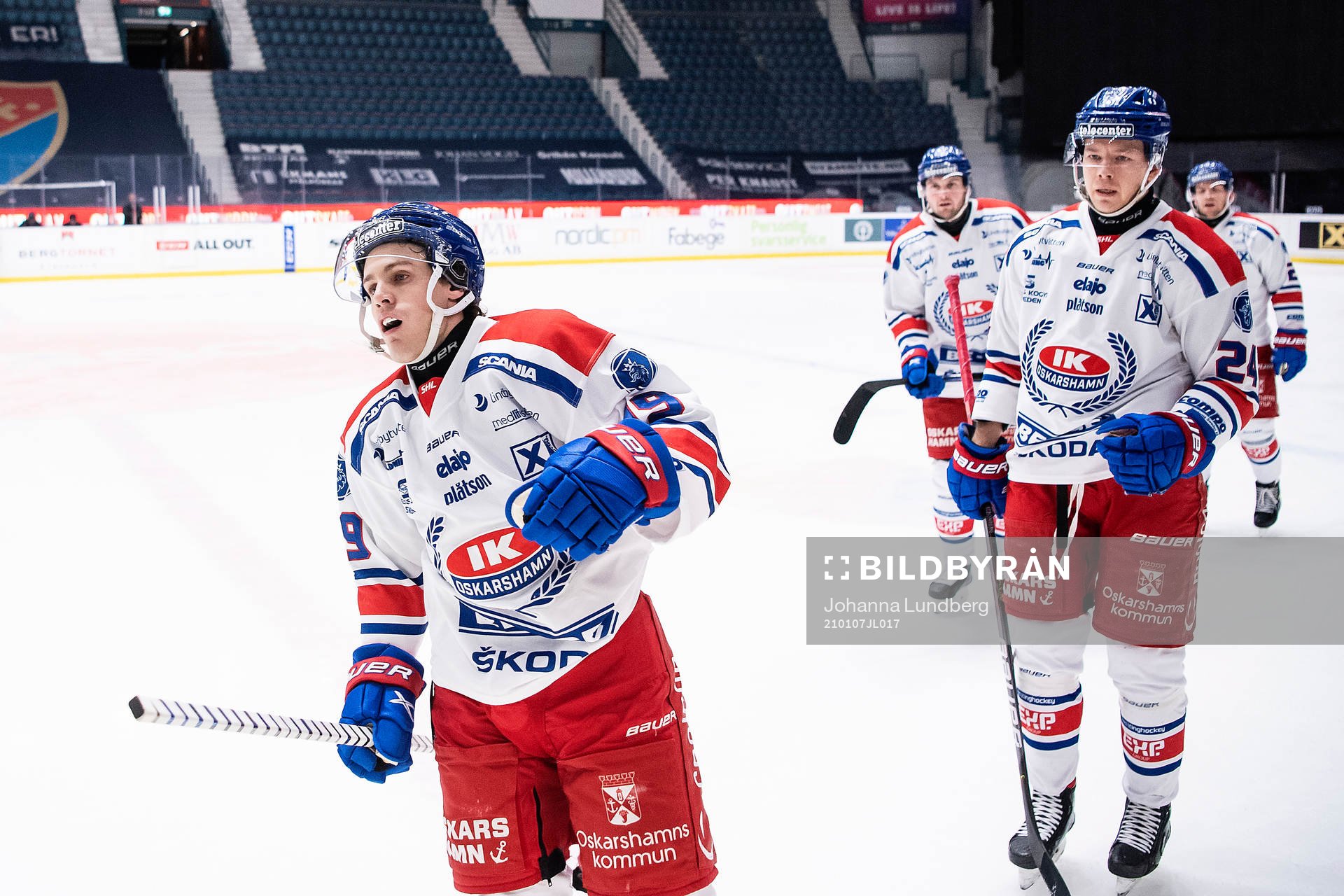 Oskarshamns Tyler Kelleher  jublar