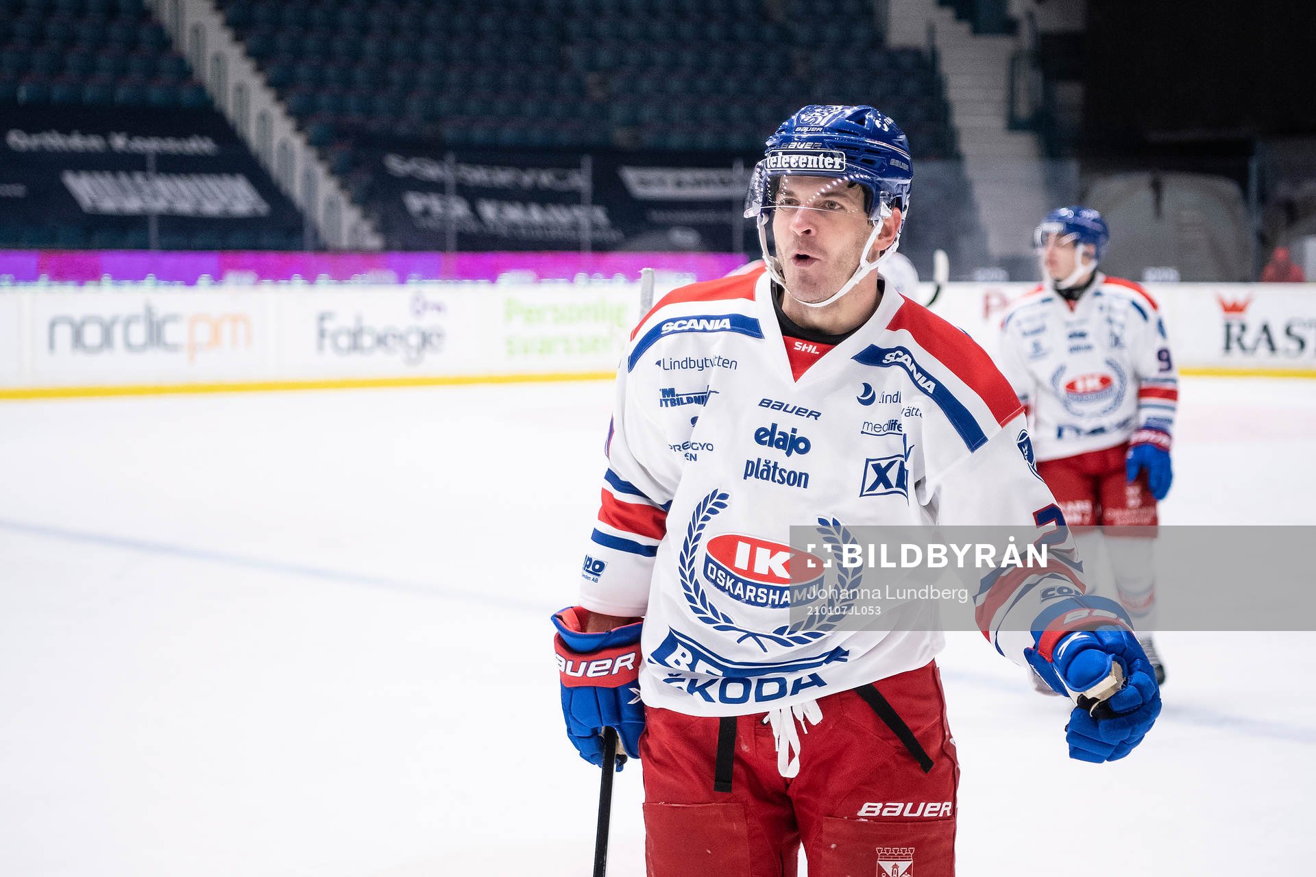 Oskarshamns Lance Bouma jublar