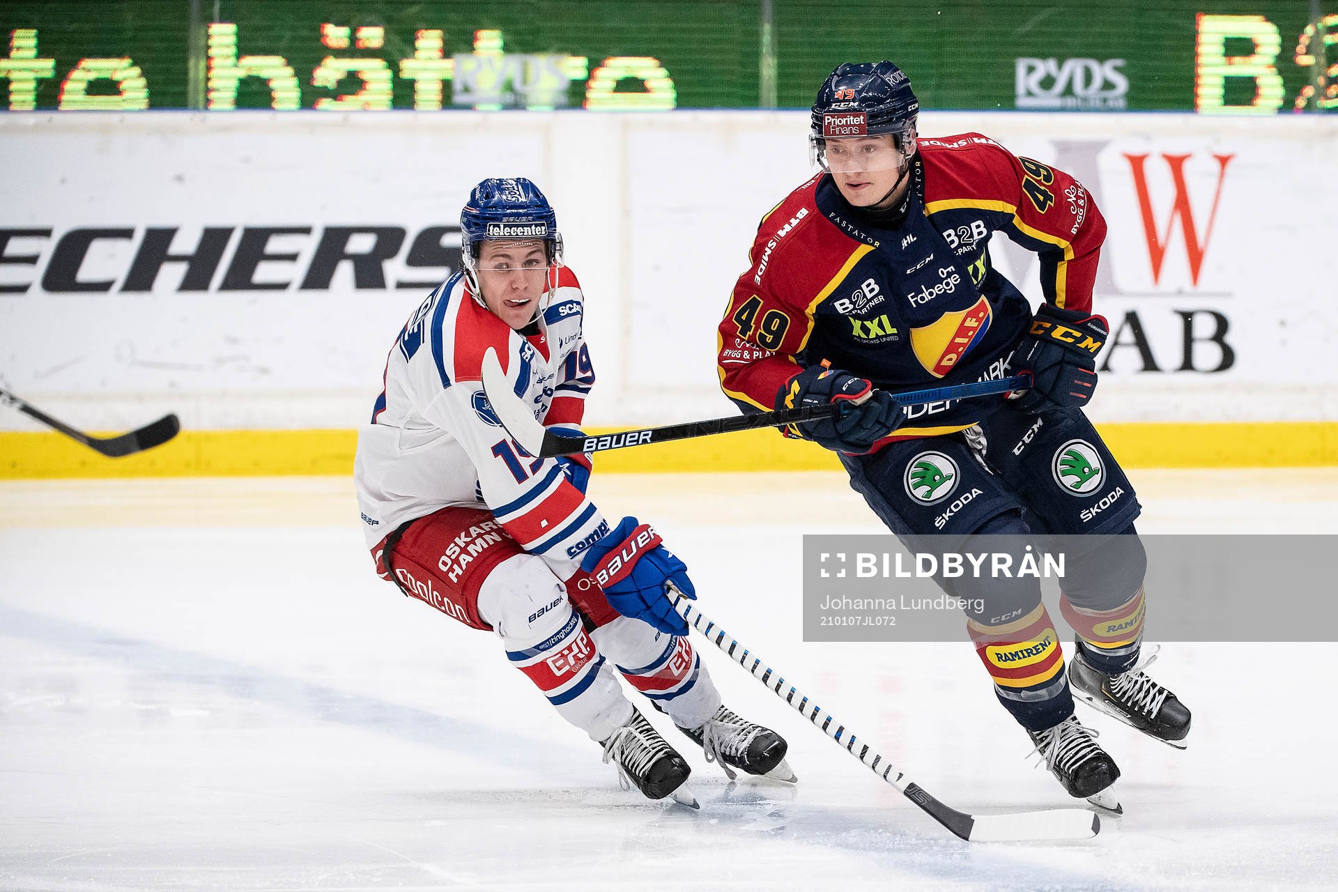 Oskarshamns Tyler Kelleher Djurgårdens Rhett Rakhshani