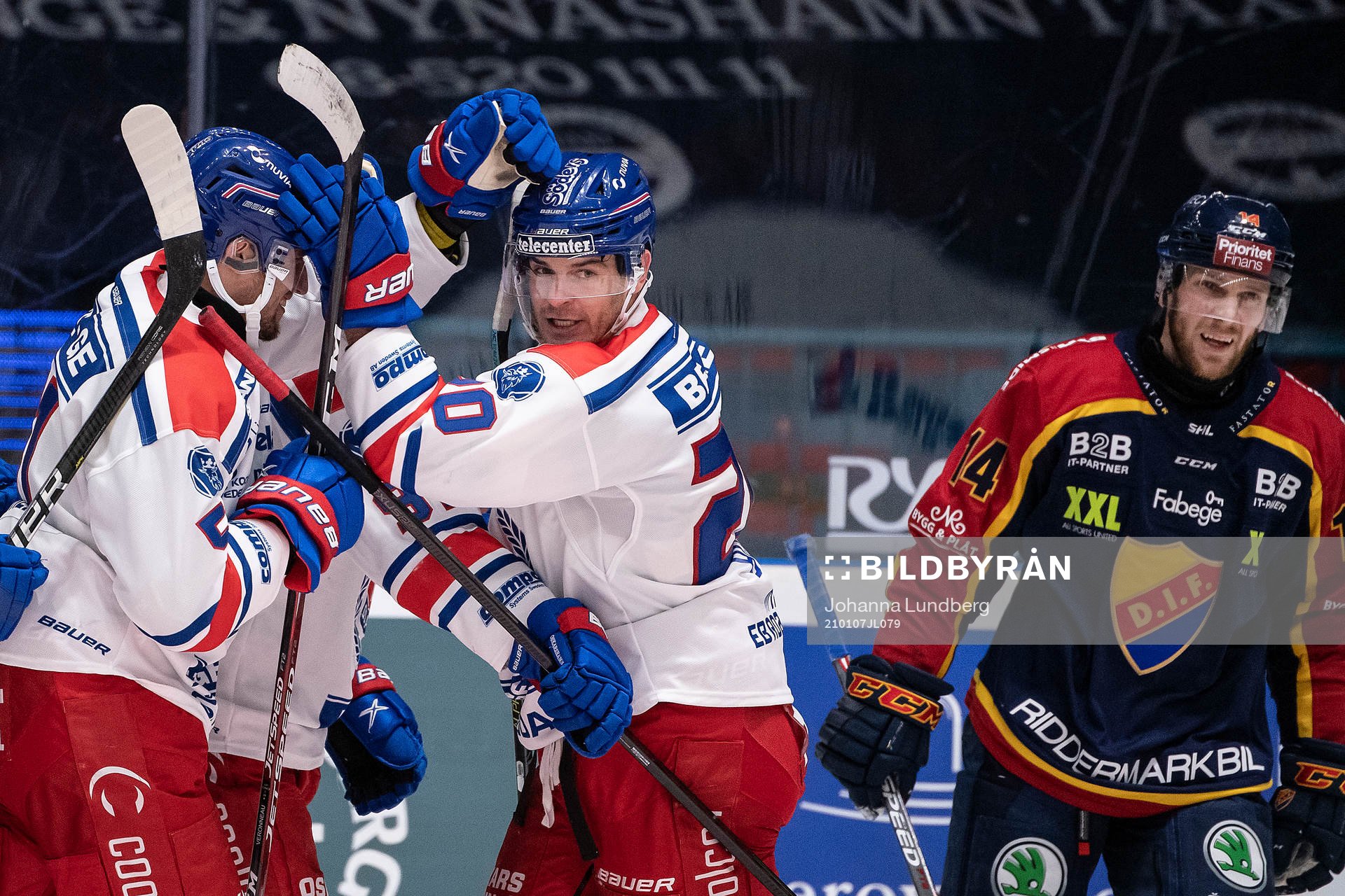 Oskarshamns Lance Bouma jublar