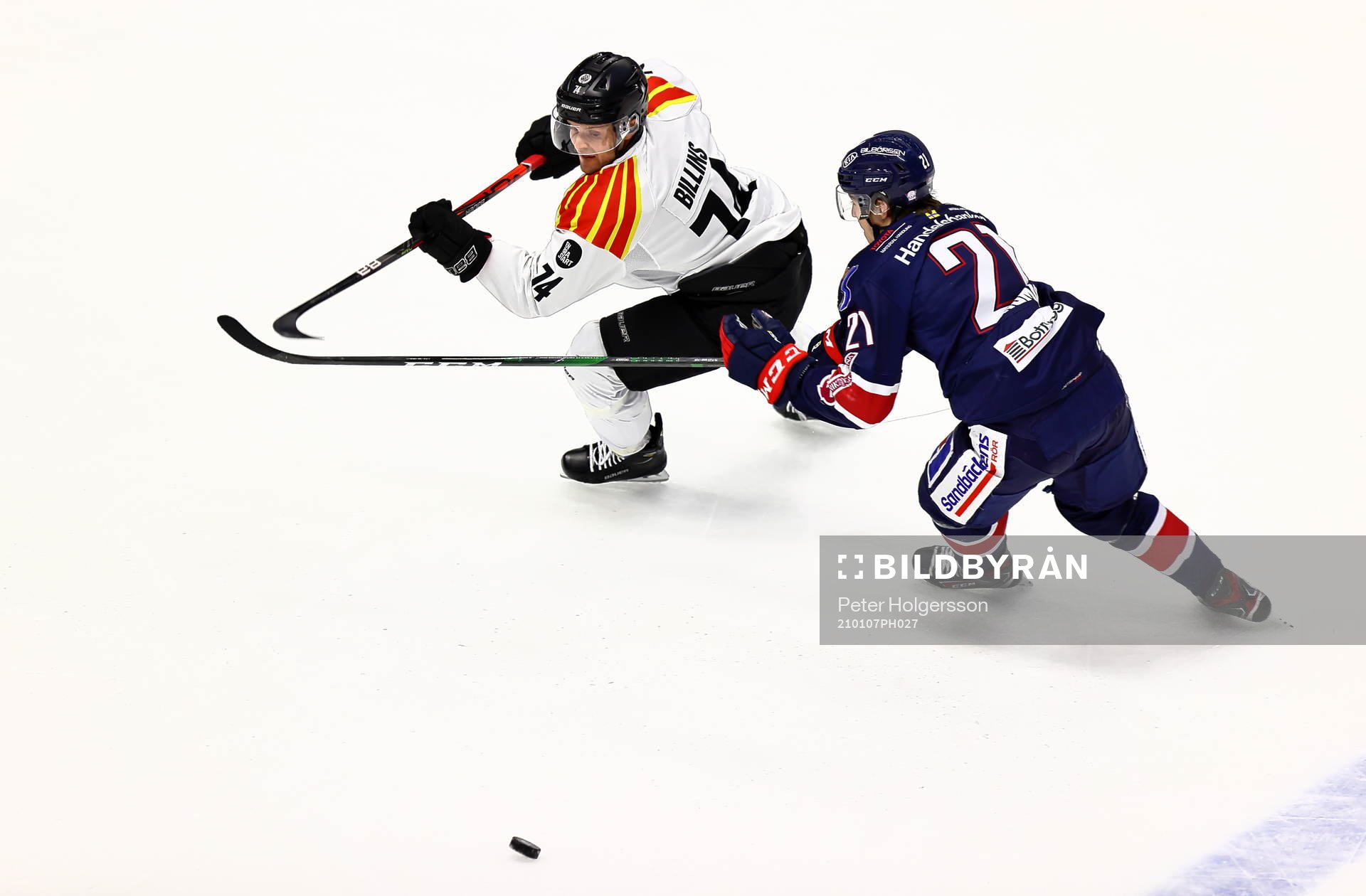 Brynäs Chad Billins och Linköpings Daniel Ljungman